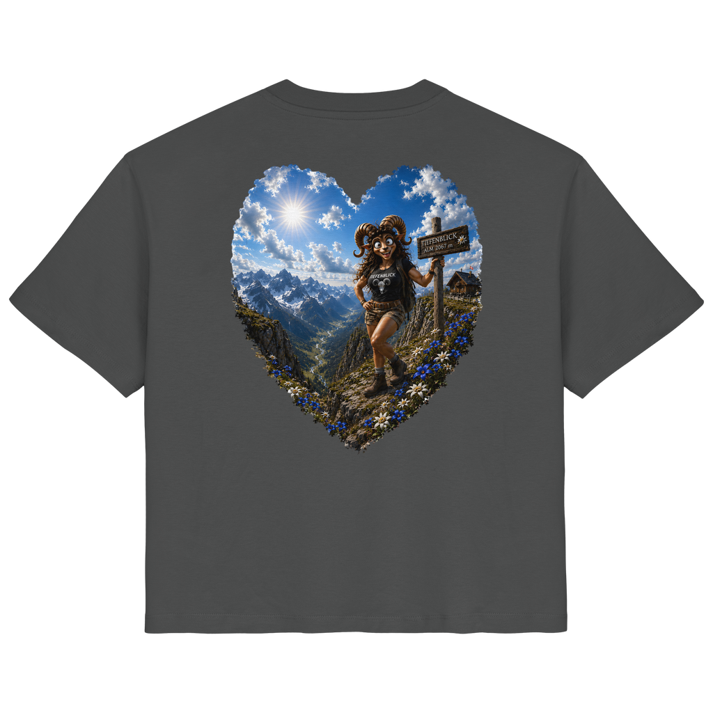Tiefenblick Wandern Herz - Ladies Organic Shirt
