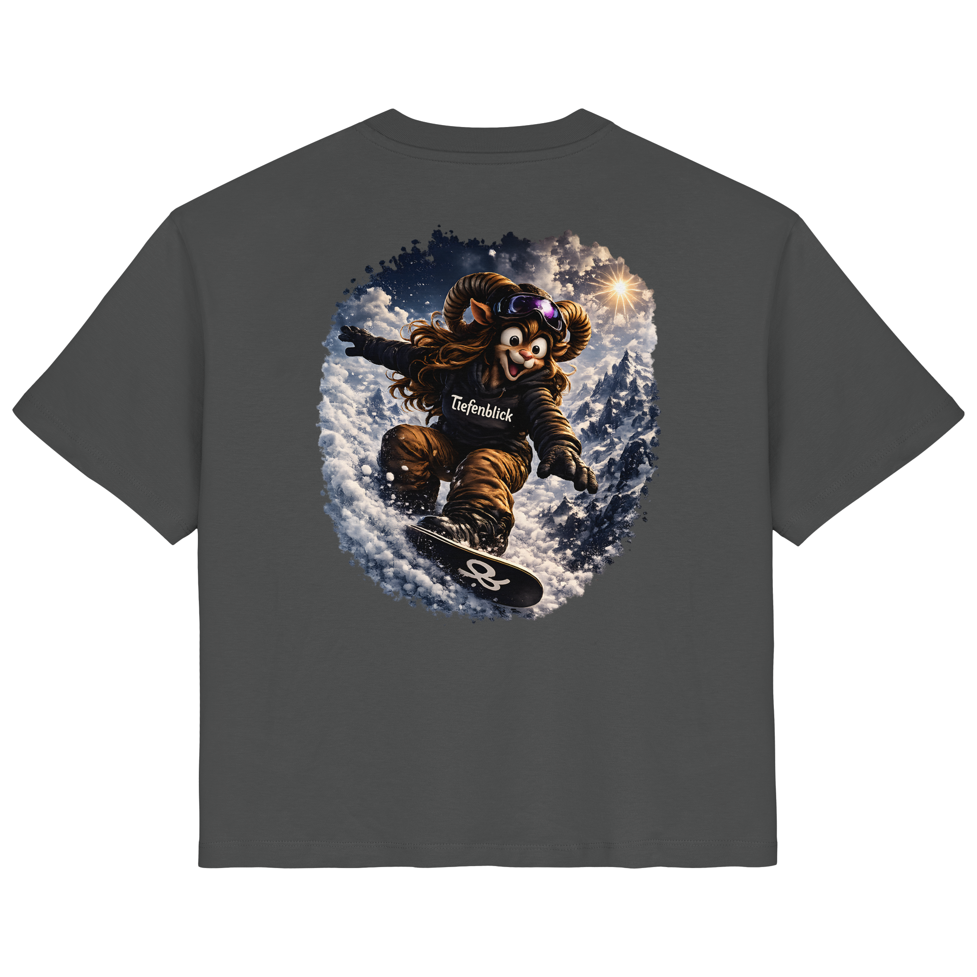 Tiefenblick Snowboarden  - Ladies Organic Shirt