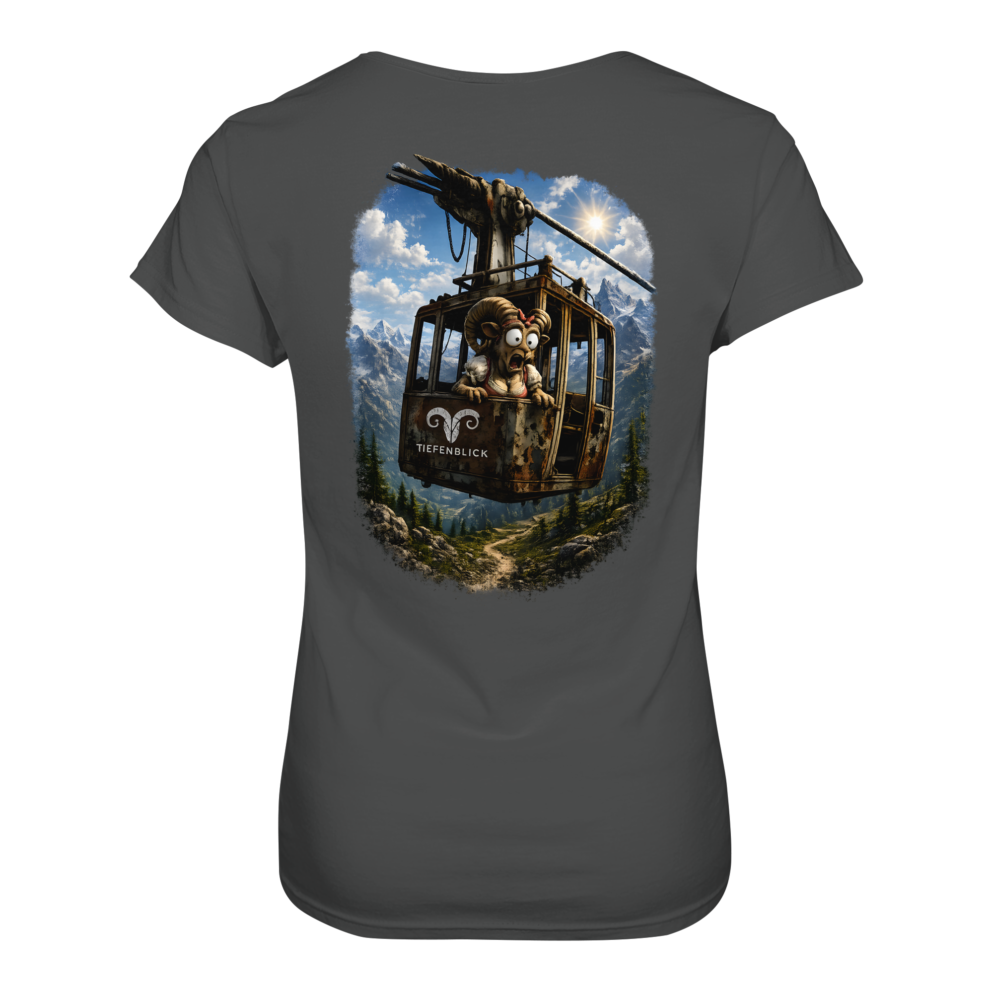 Tiefenblick Gondel Adrenalin Fun - Ladies Organic Shirt