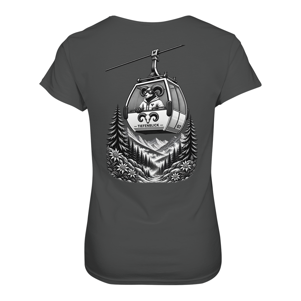Tiefenblick Gondel Fun  - Ladies Organic Shirt