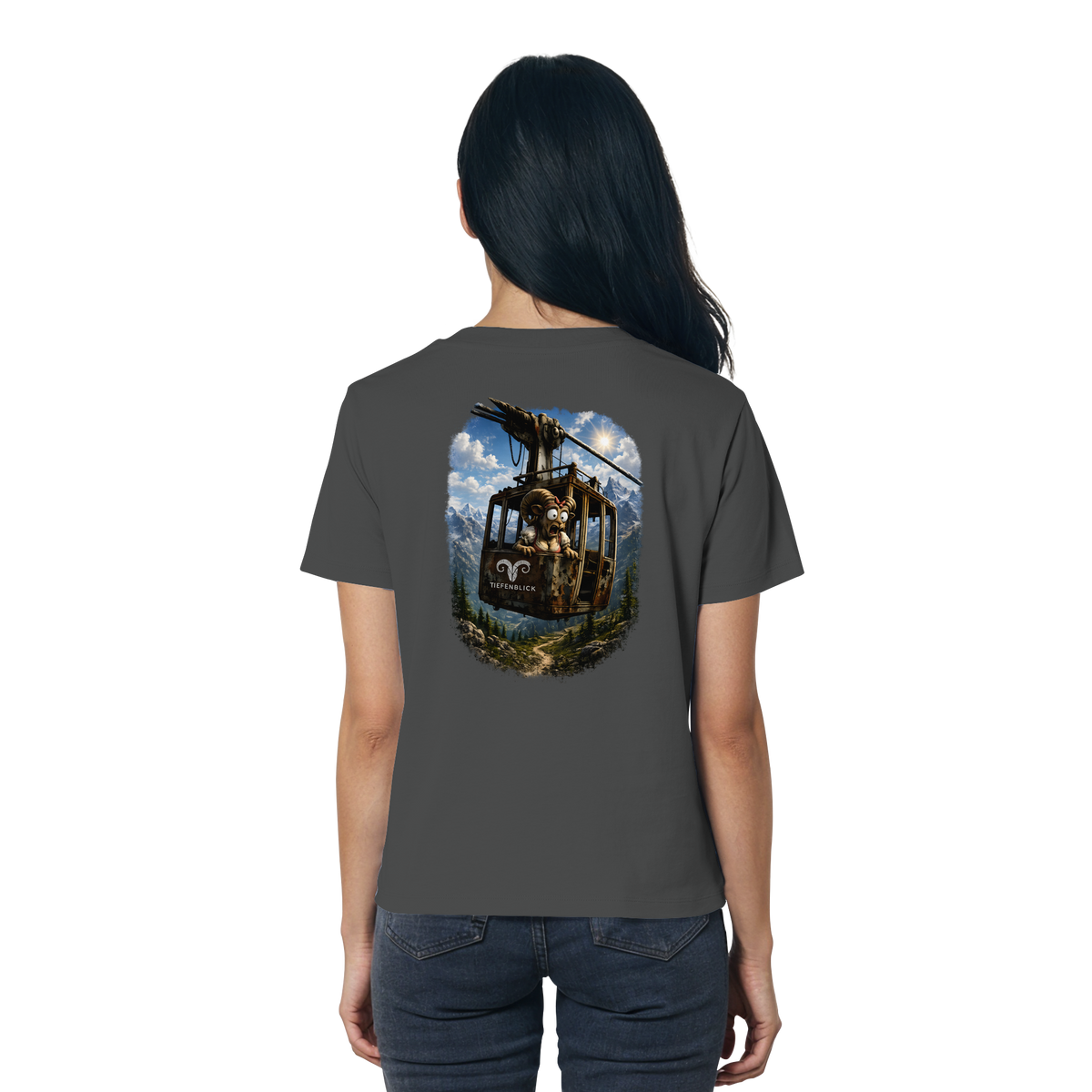 Tiefenblick Adrenalin Gondel Fun - Ladies Organic Shirt