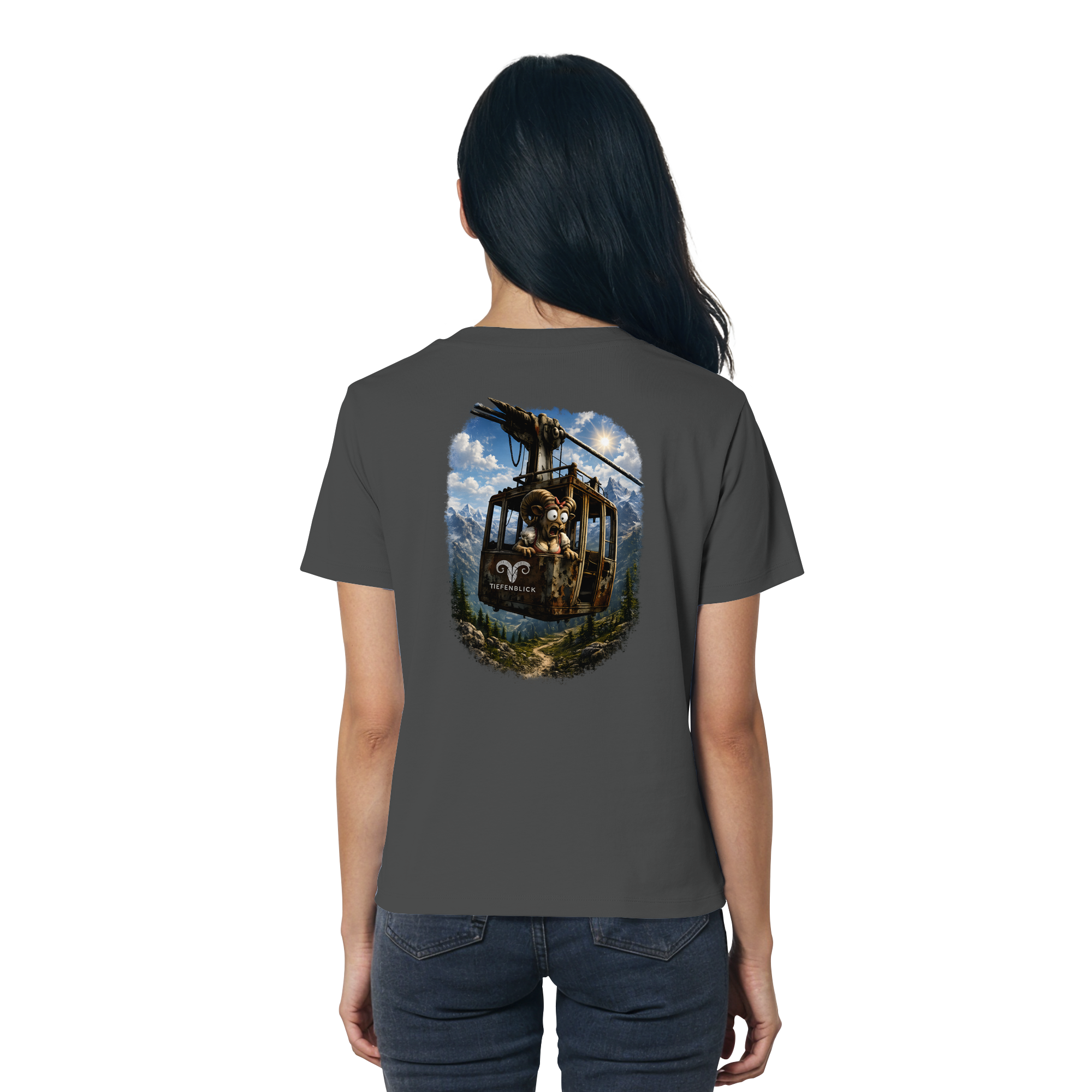 Tiefenblick Gondel Adrenalin Fun - Ladies Organic Shirt