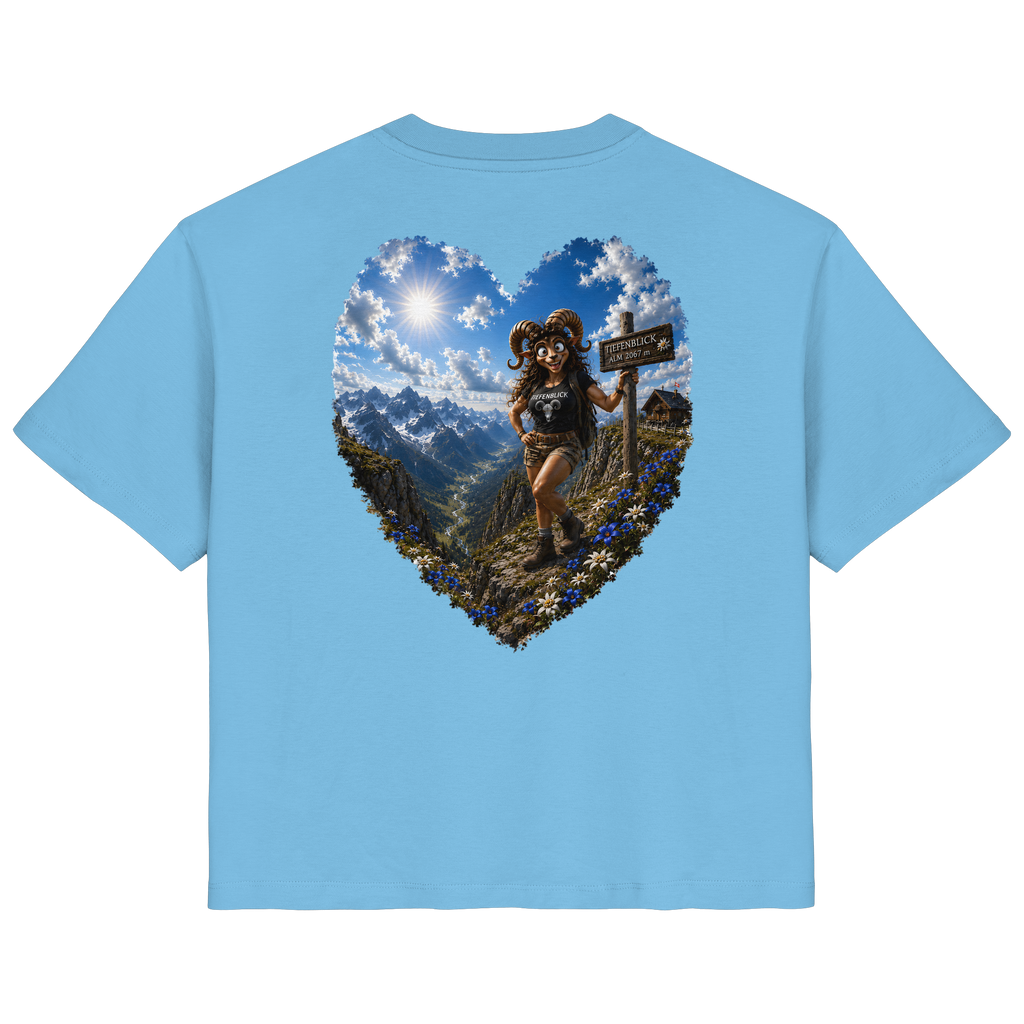 Tiefenblick Wandern Herz - Ladies Organic Shirt