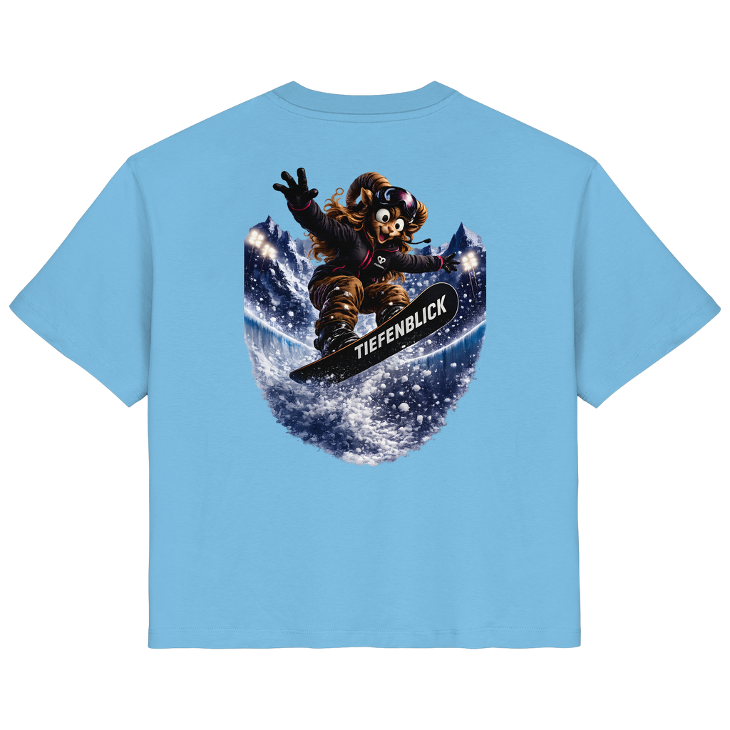 Tiefenblick Snowboarden Halfpipe - Ladies Organic Shirt