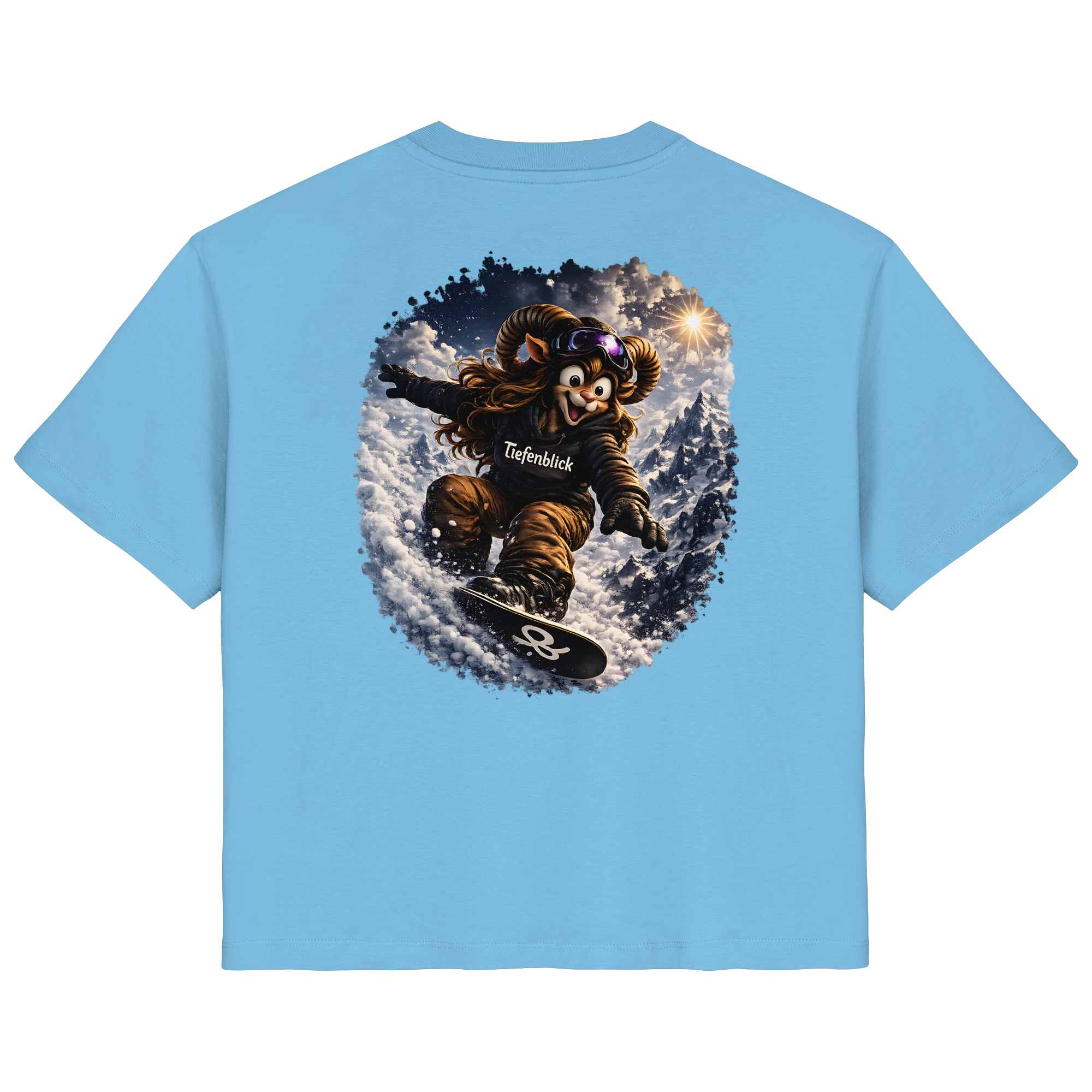 Tiefenblick Snowboarden  - Ladies Organic Shirt