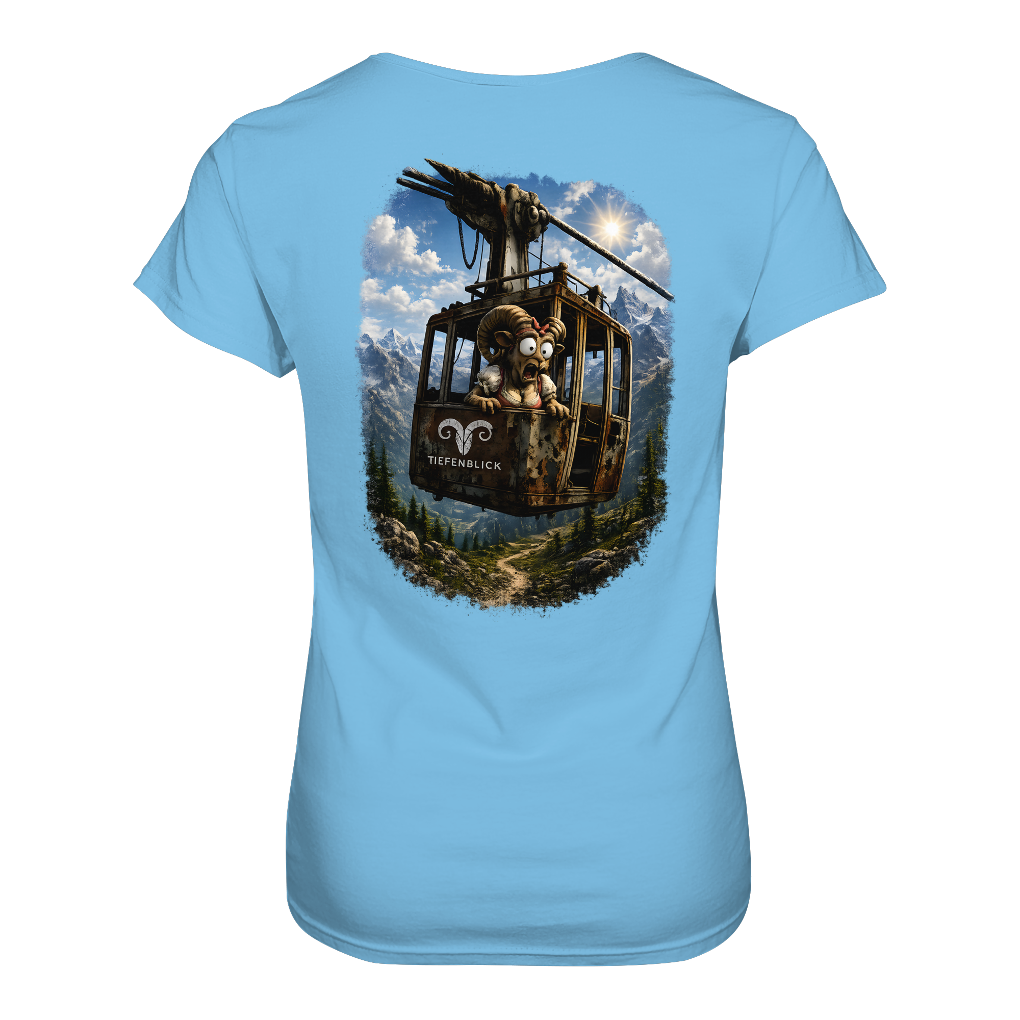 Tiefenblick Gondel Adrenalin Fun - Ladies Organic Shirt