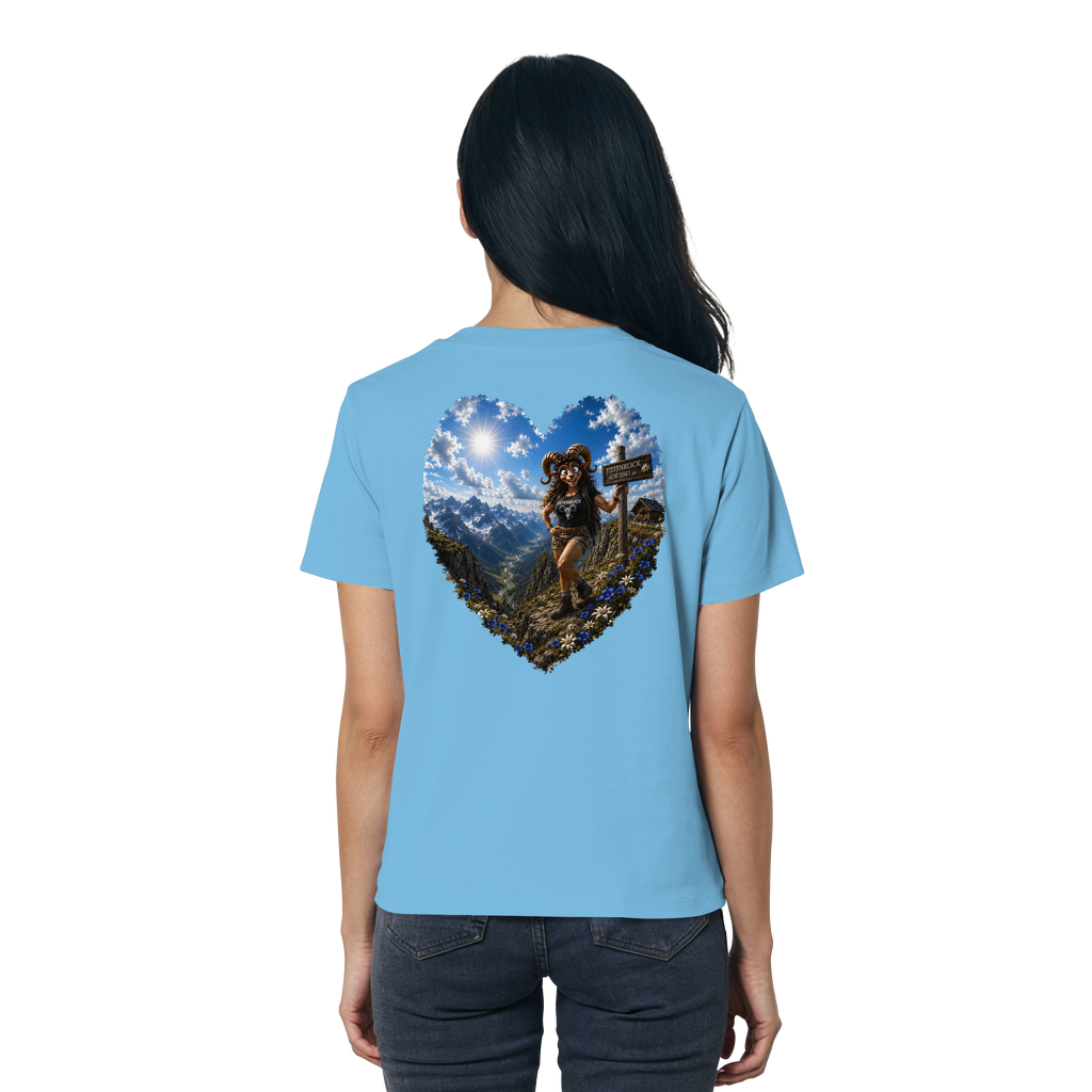 Tiefenblick Wandern Herz - Ladies Organic Shirt