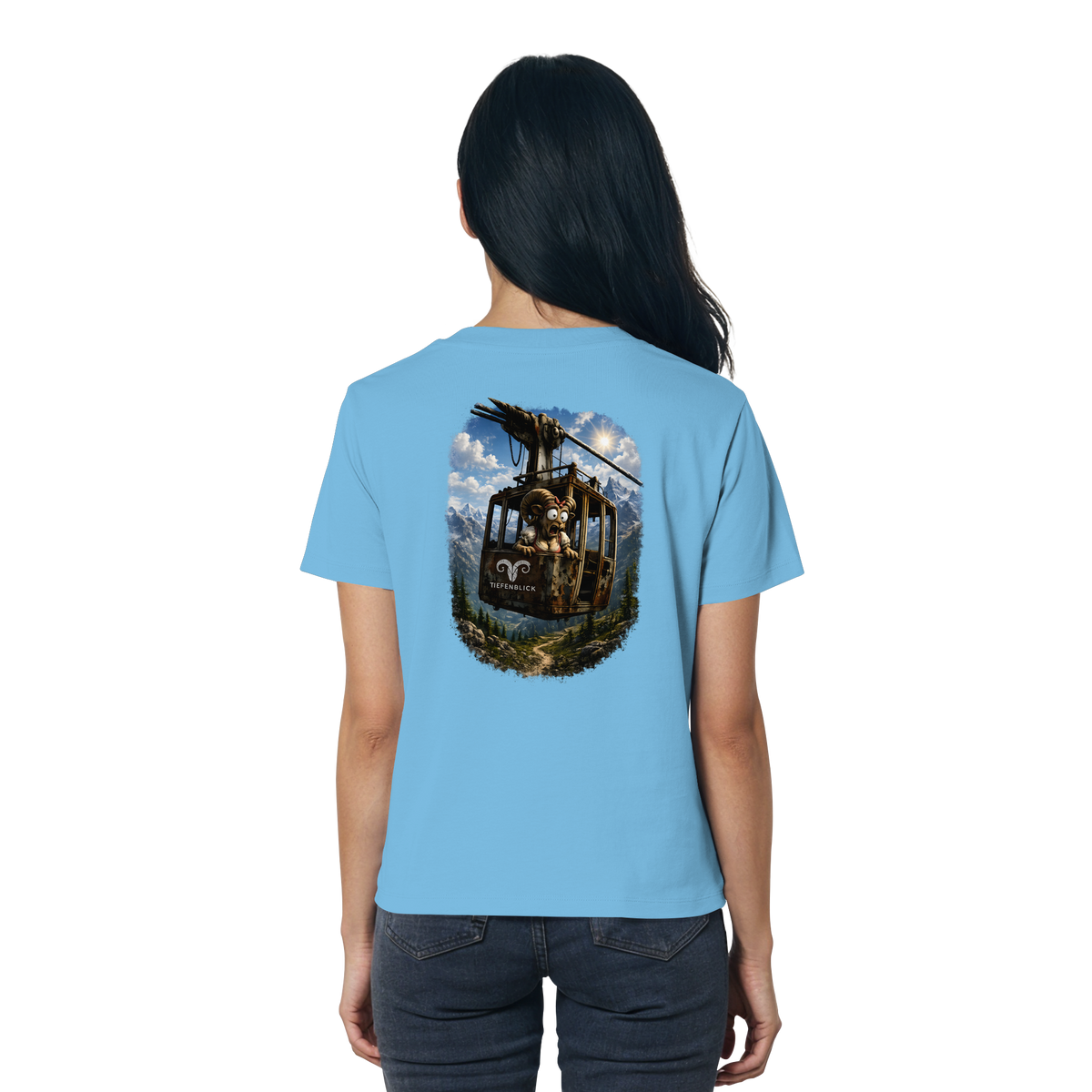 Tiefenblick Adrenalin Gondel Fun - Ladies Organic Shirt