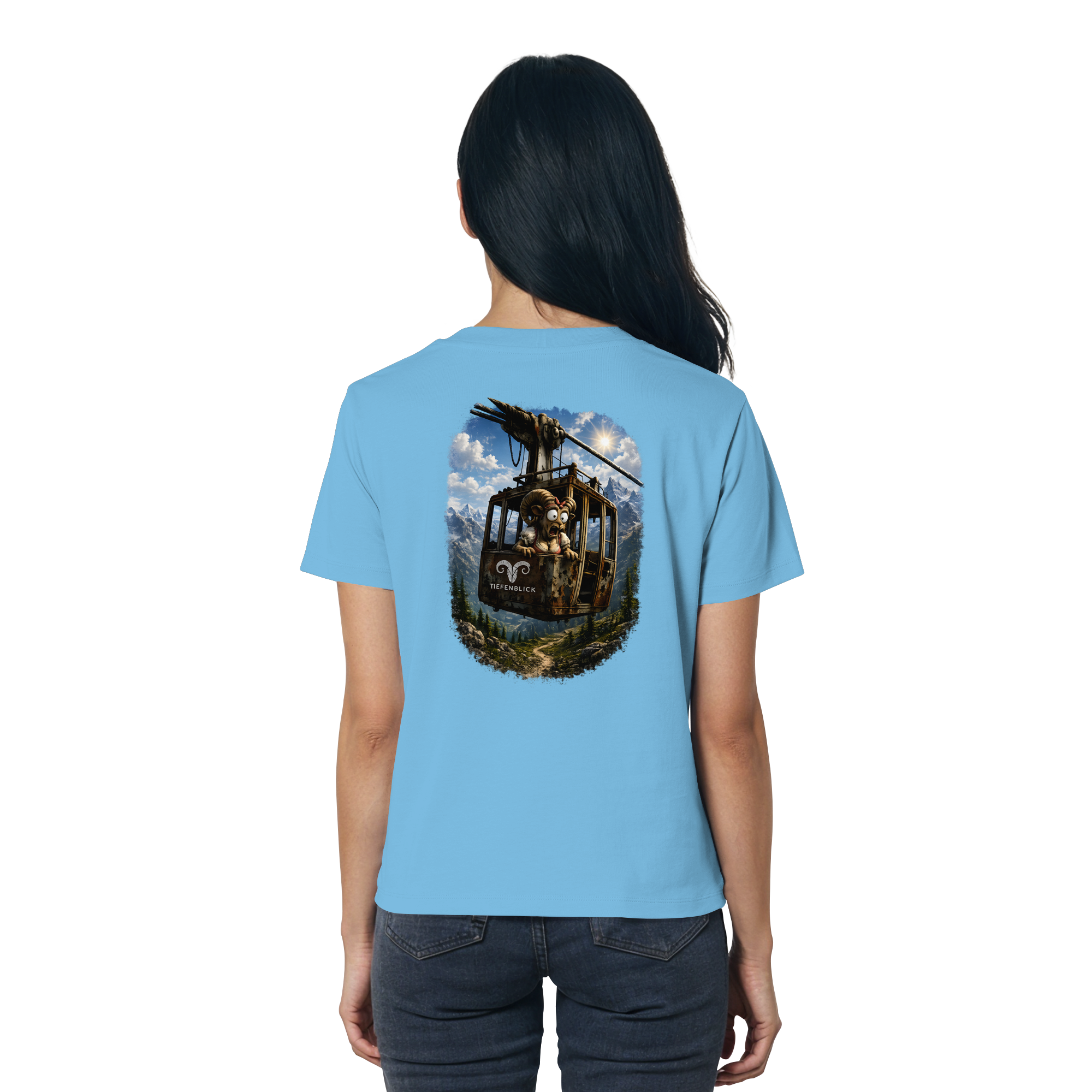 Tiefenblick Gondel Adrenalin Fun - Ladies Organic Shirt