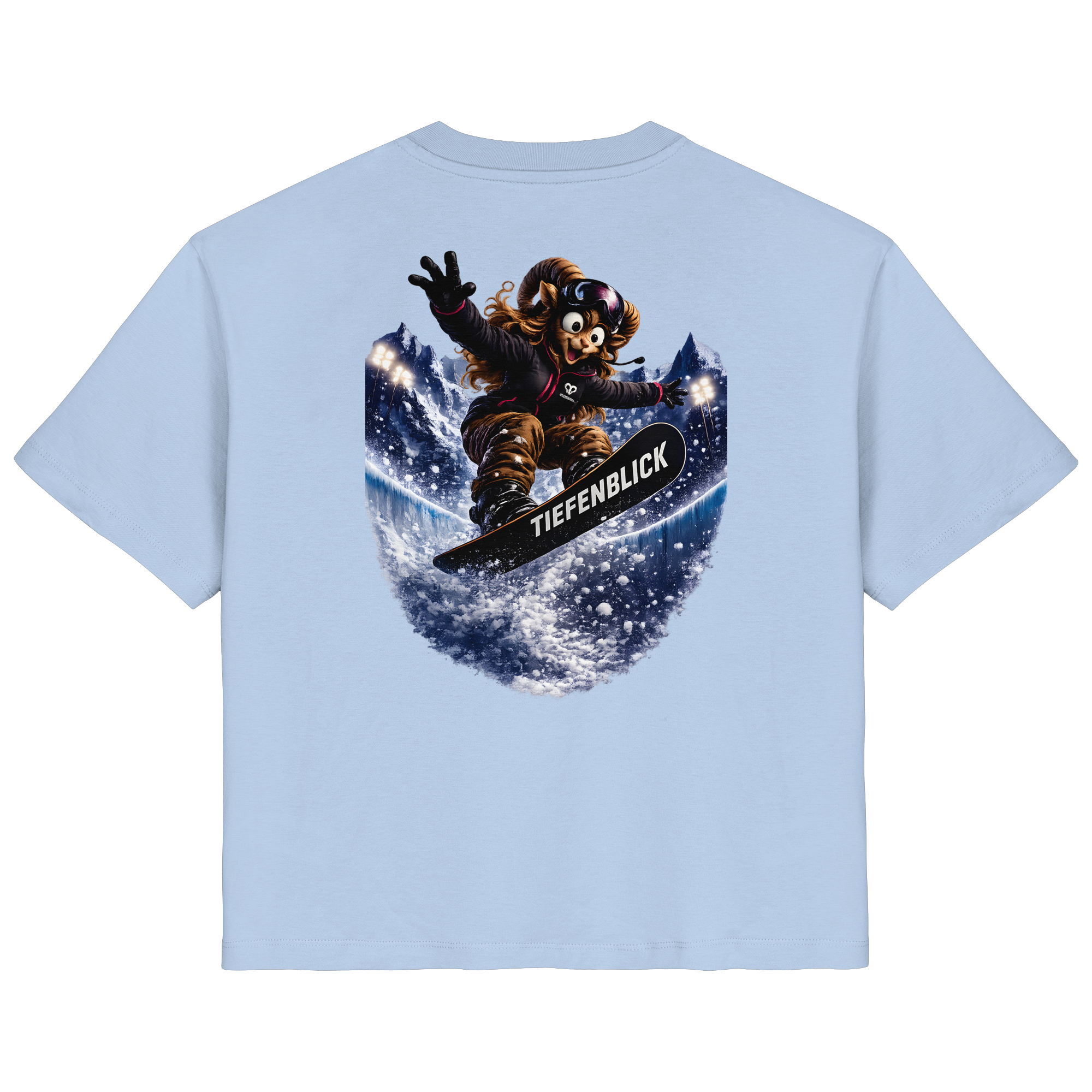 Tiefenblick Snowboarden Halfpipe - Ladies Organic Shirt