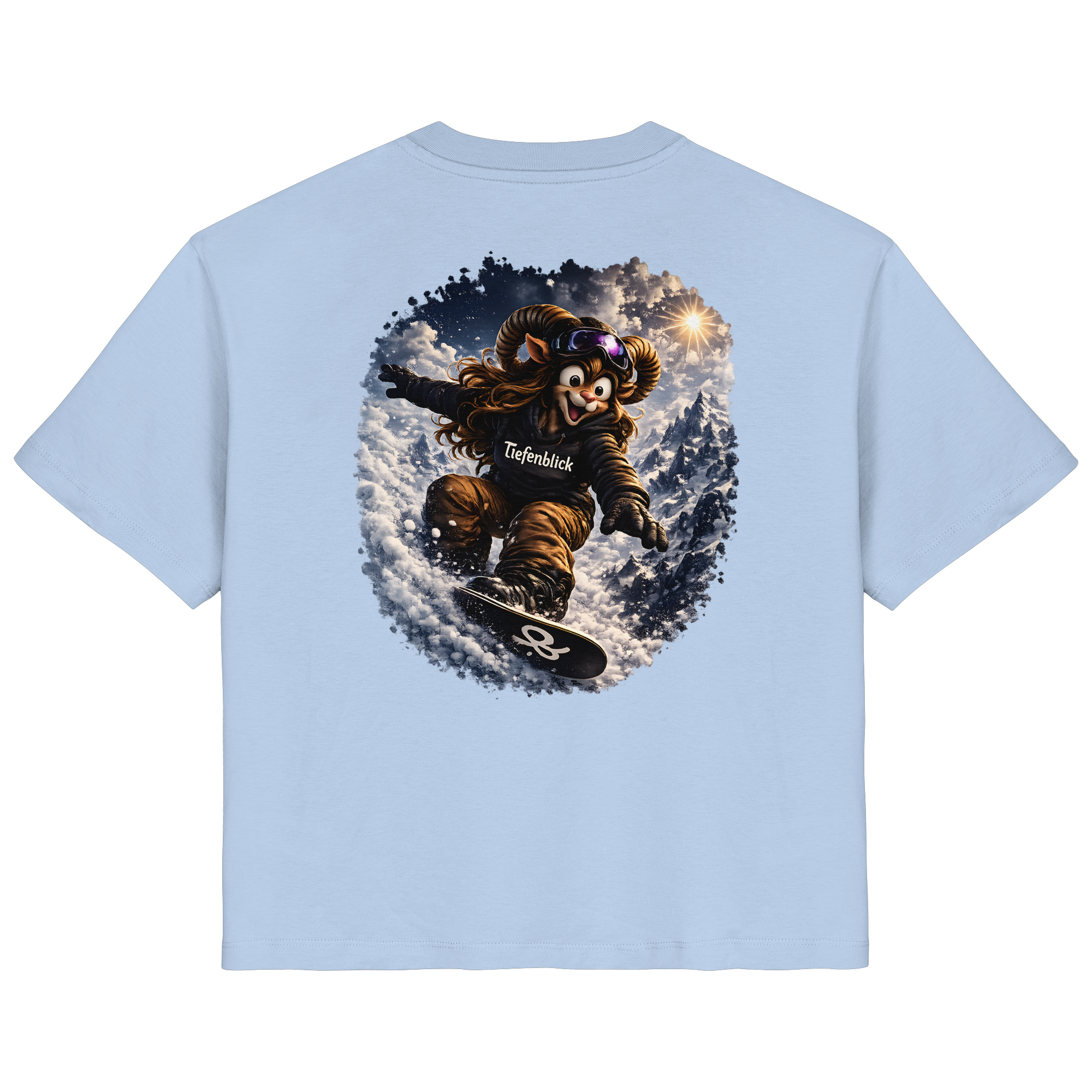 Tiefenblick Snowboarden  - Ladies Organic Shirt
