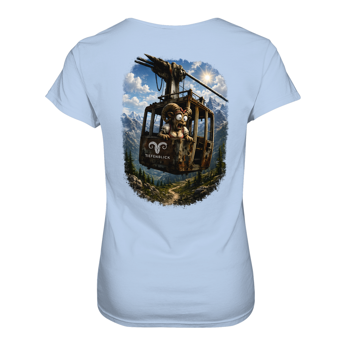 Tiefenblick Adrenalin Gondel Fun - Ladies Organic Shirt