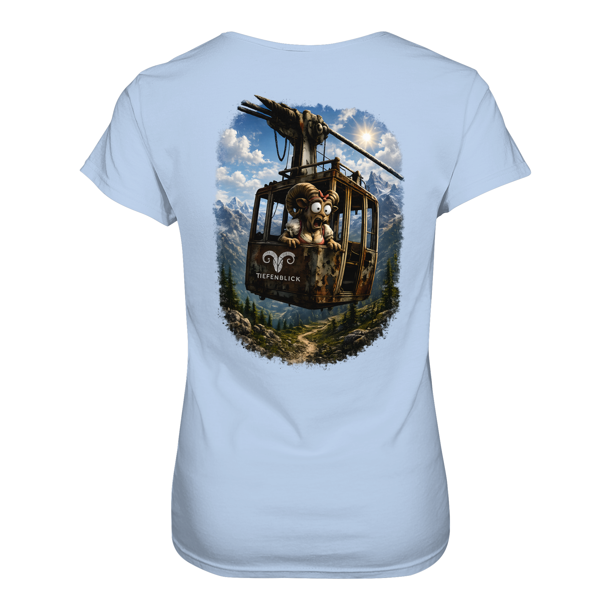 Tiefenblick Gondel Adrenalin Fun - Ladies Organic Shirt