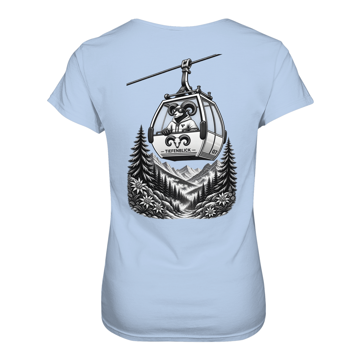 Tiefenblick Gondel Fun  - Ladies Organic Shirt