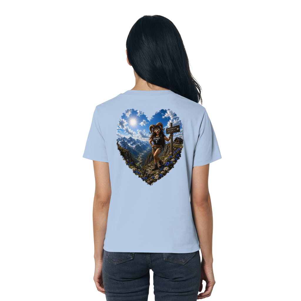 Tiefenblick Wandern Herz - Ladies Organic Shirt