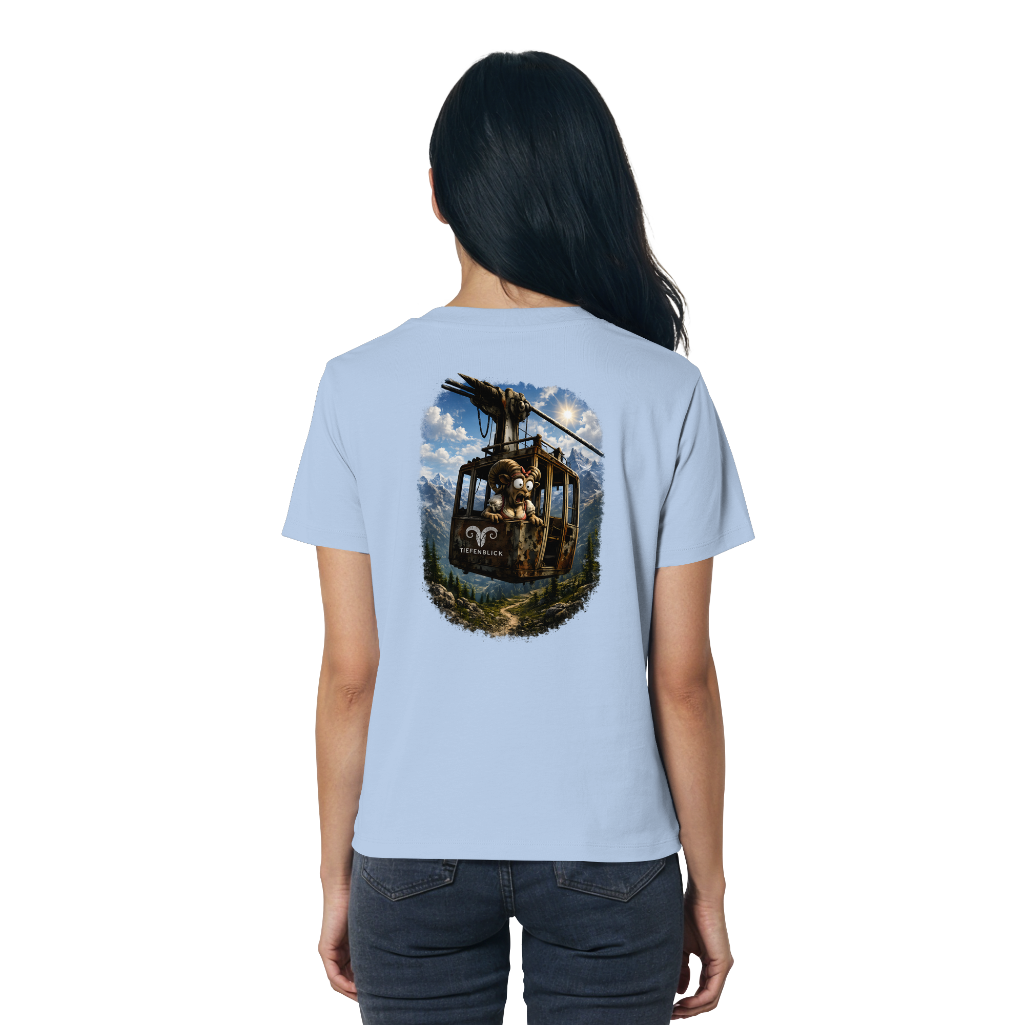 Tiefenblick Gondel Adrenalin Fun - Ladies Organic Shirt