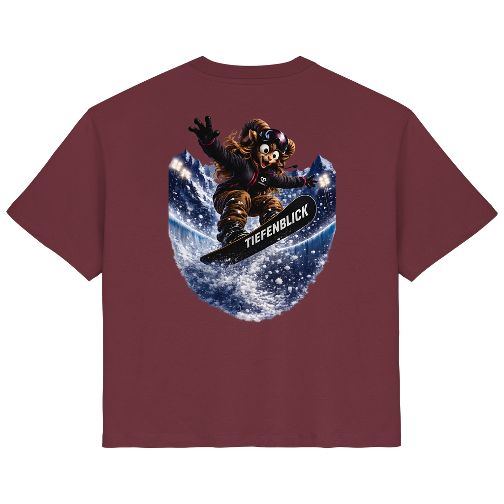 Tiefenblick Snowboarden Halfpipe - Ladies Organic Shirt