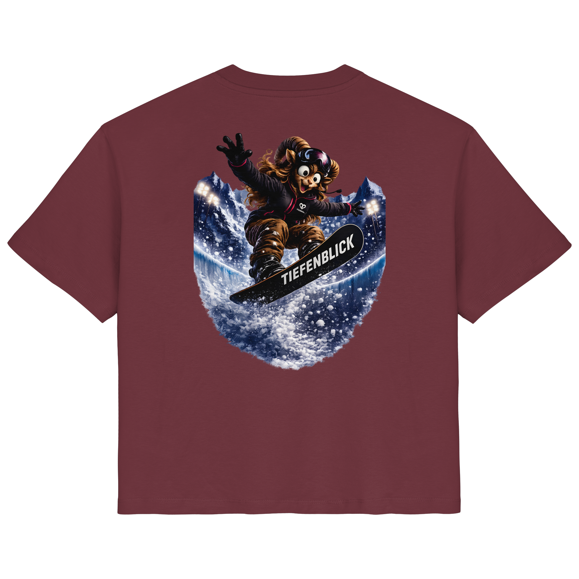 Tiefenblick Snowboarden Halfpipe - Ladies Organic Shirt