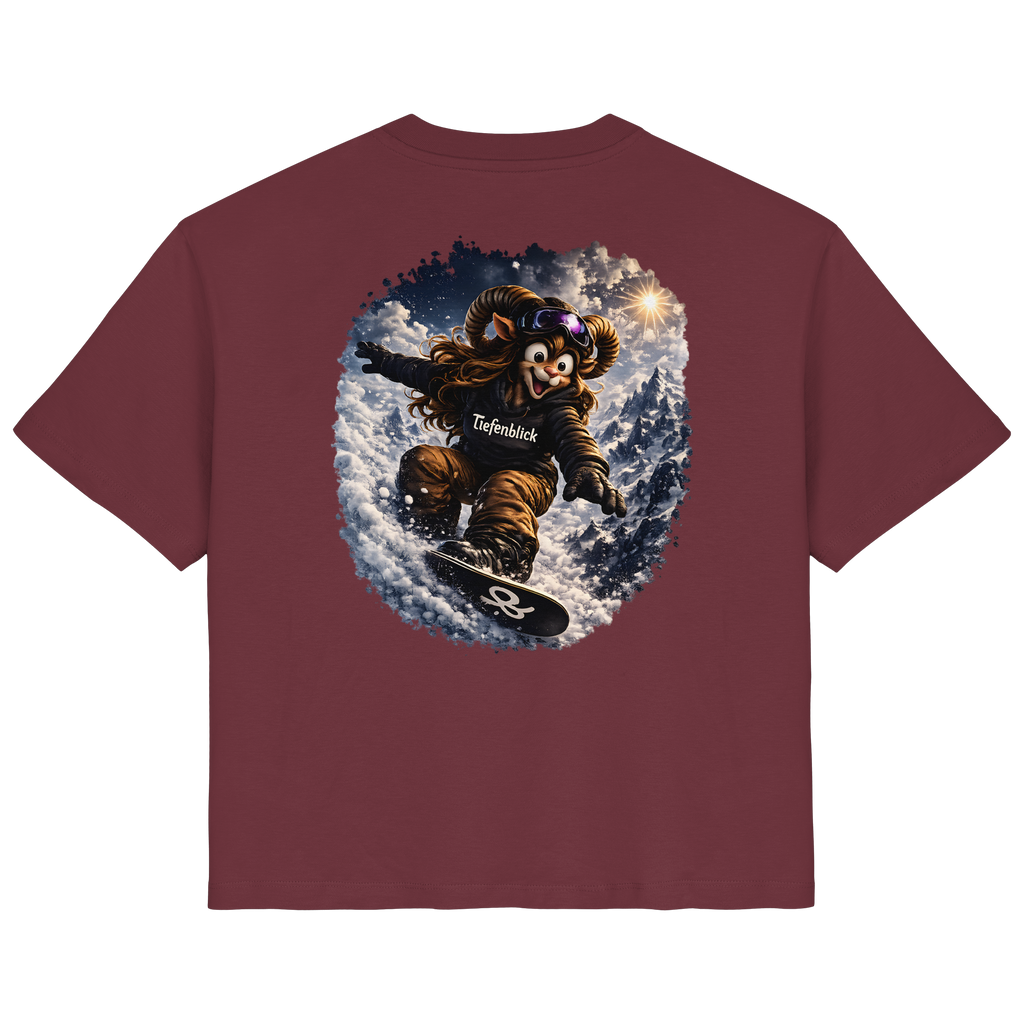 Tiefenblick Snowboarden  - Ladies Organic Shirt