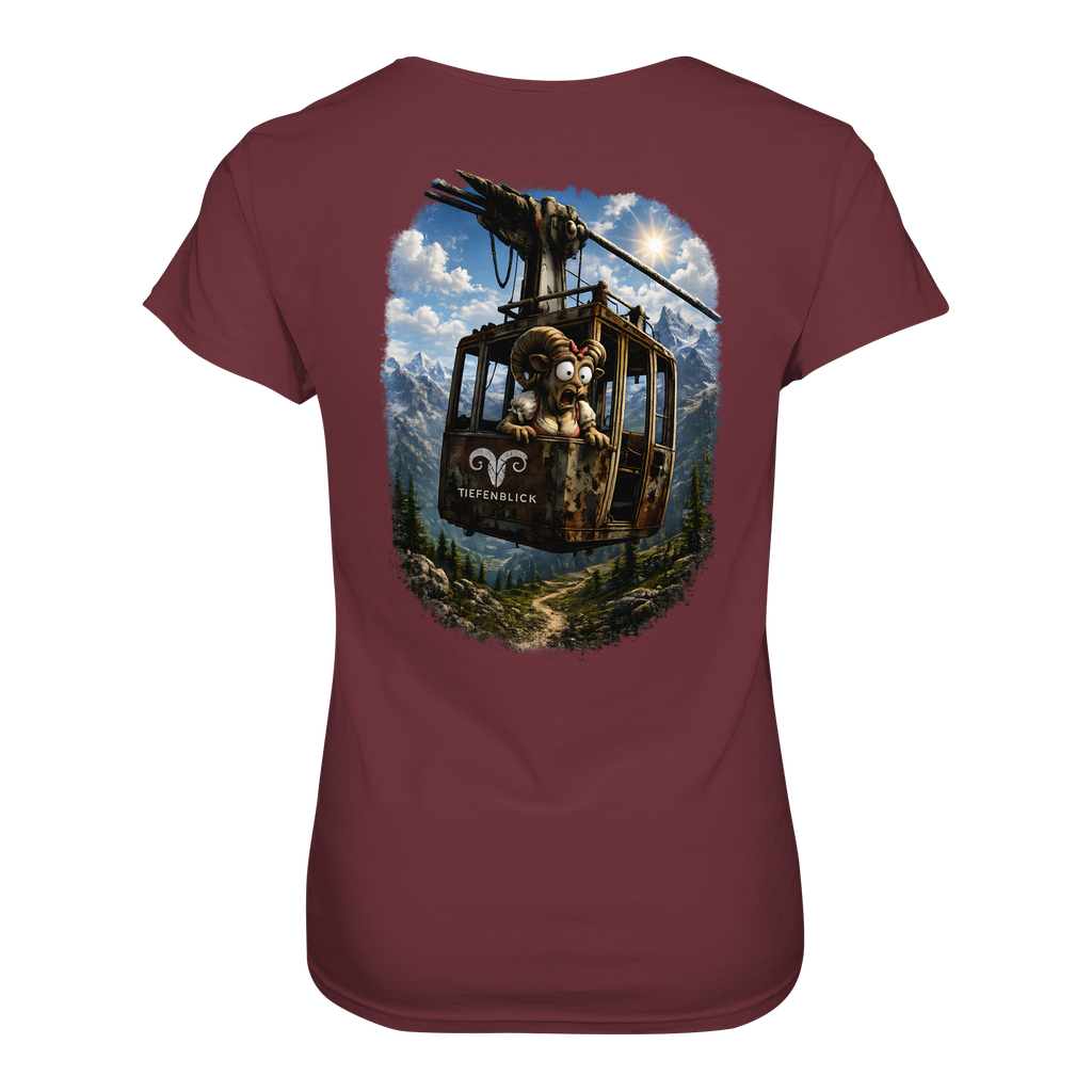 Tiefenblick Gondel Adrenalin Fun - Ladies Organic Shirt