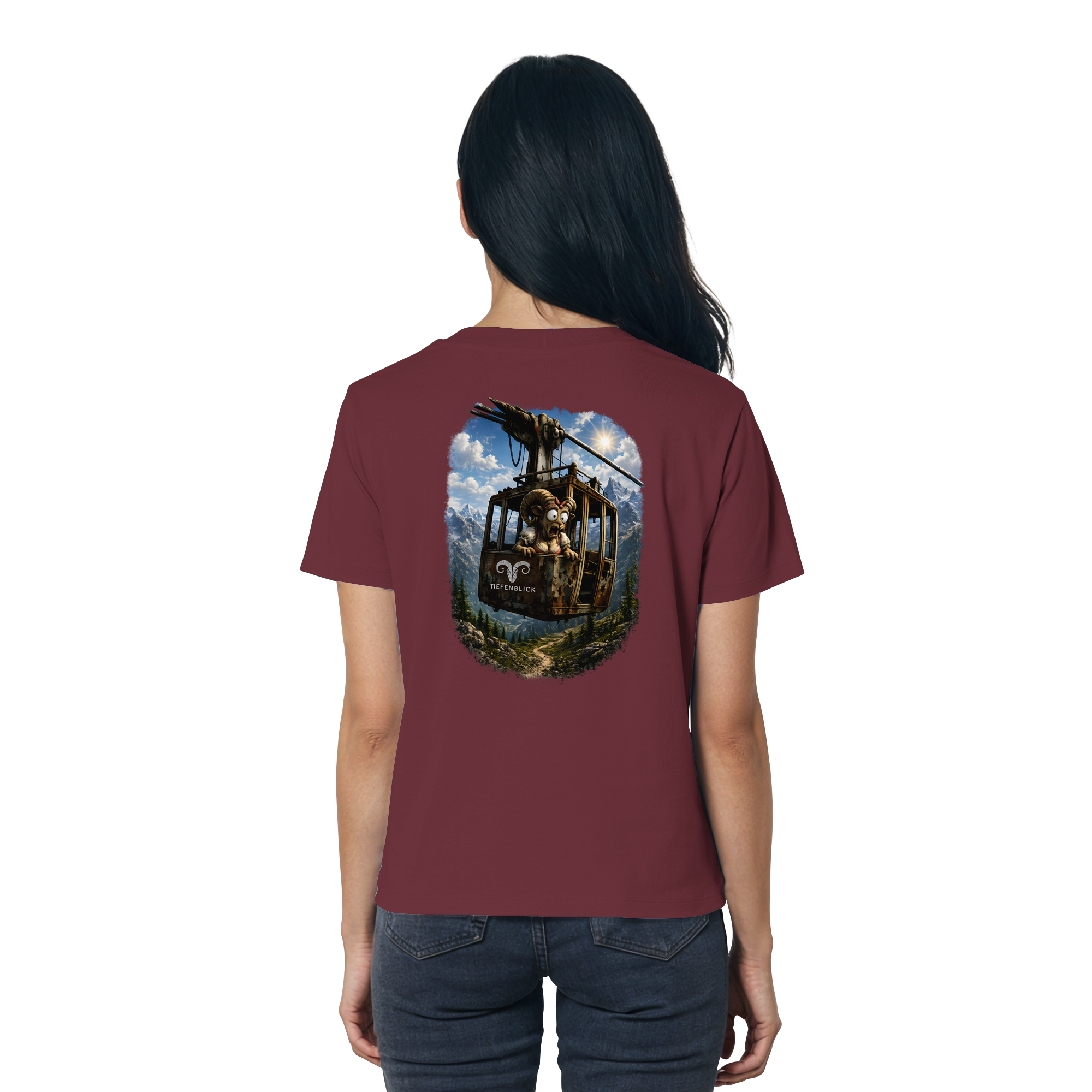 Tiefenblick Gondel Adrenalin Fun - Ladies Organic Shirt