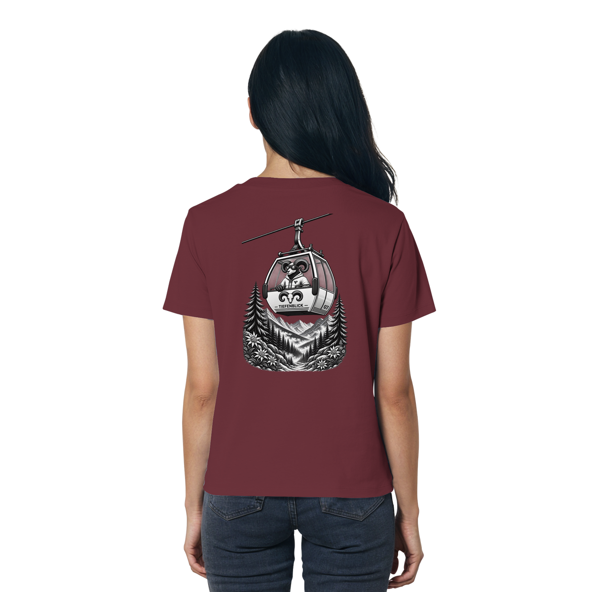 Tiefenblick Gondel Fun  - Ladies Organic Shirt
