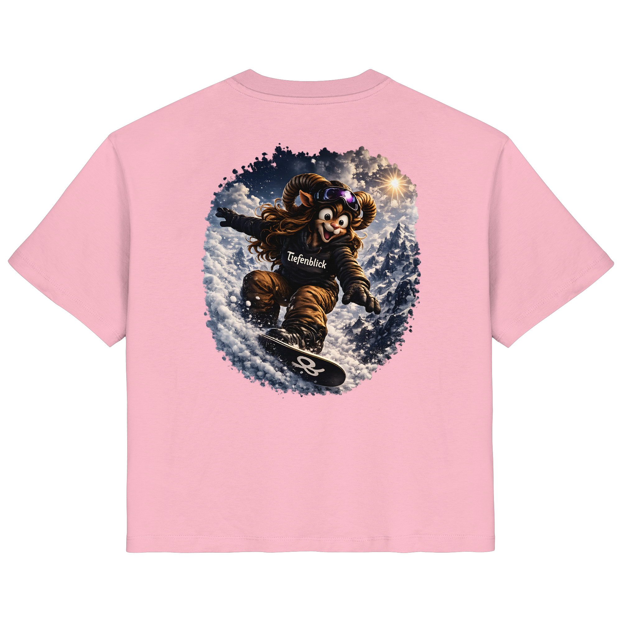 Tiefenblick Snowboarden  - Ladies Organic Shirt