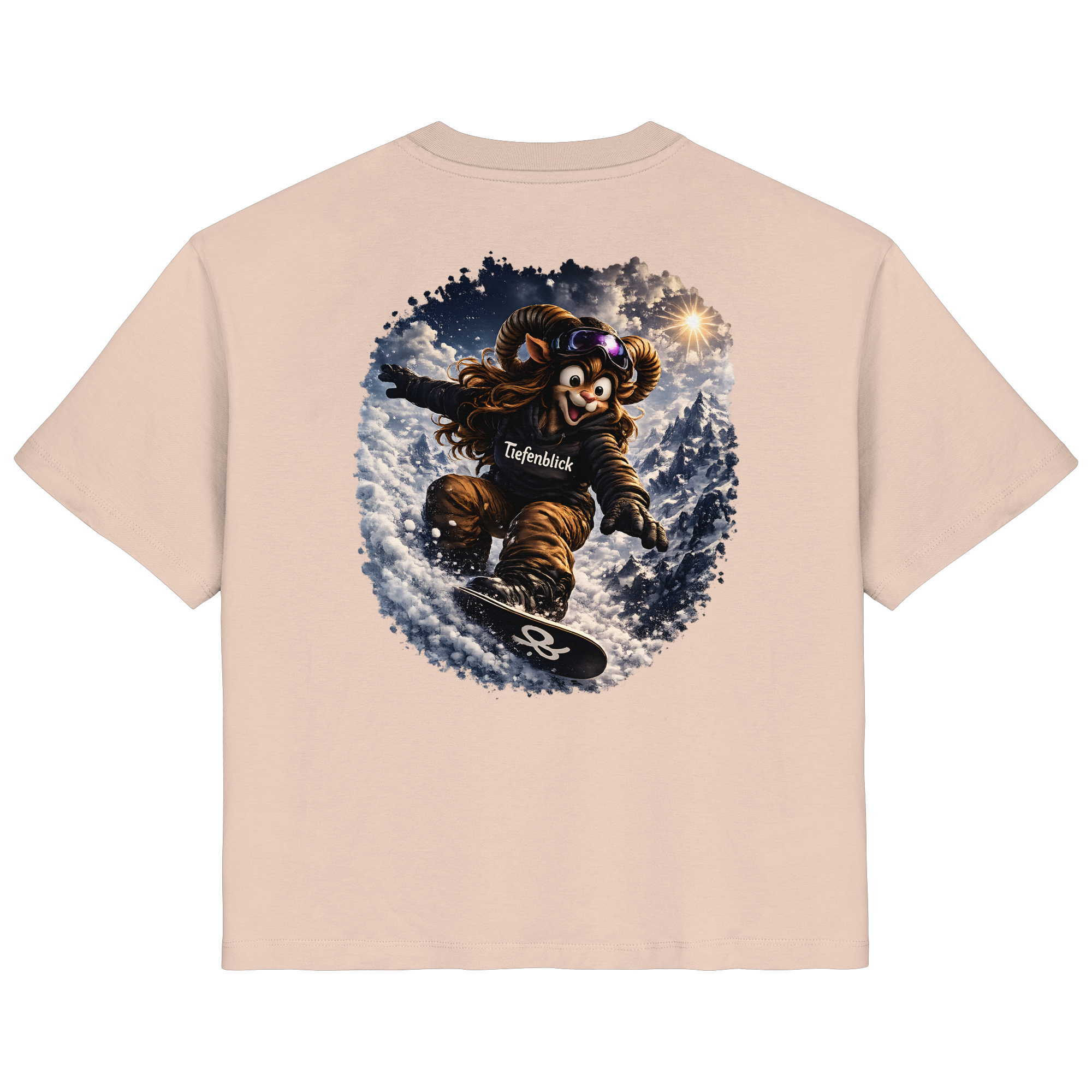 Tiefenblick Snowboarden  - Ladies Organic Shirt