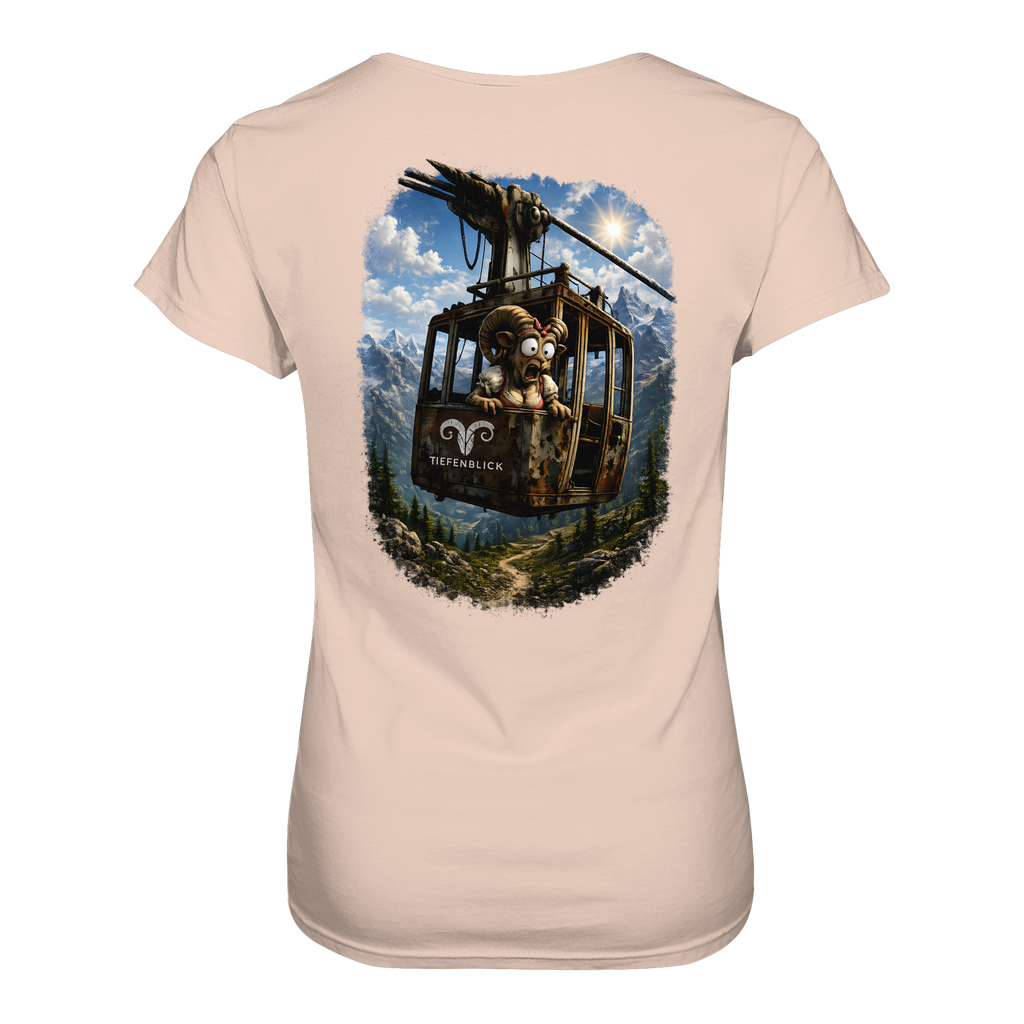 Tiefenblick Adrenalin Gondel Fun - Ladies Organic Shirt