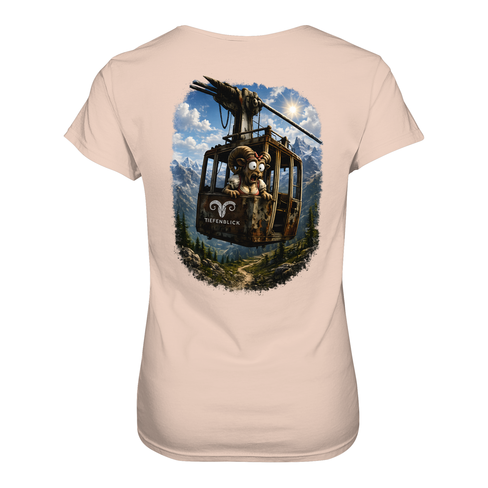 Tiefenblick Gondel Adrenalin Fun - Ladies Organic Shirt