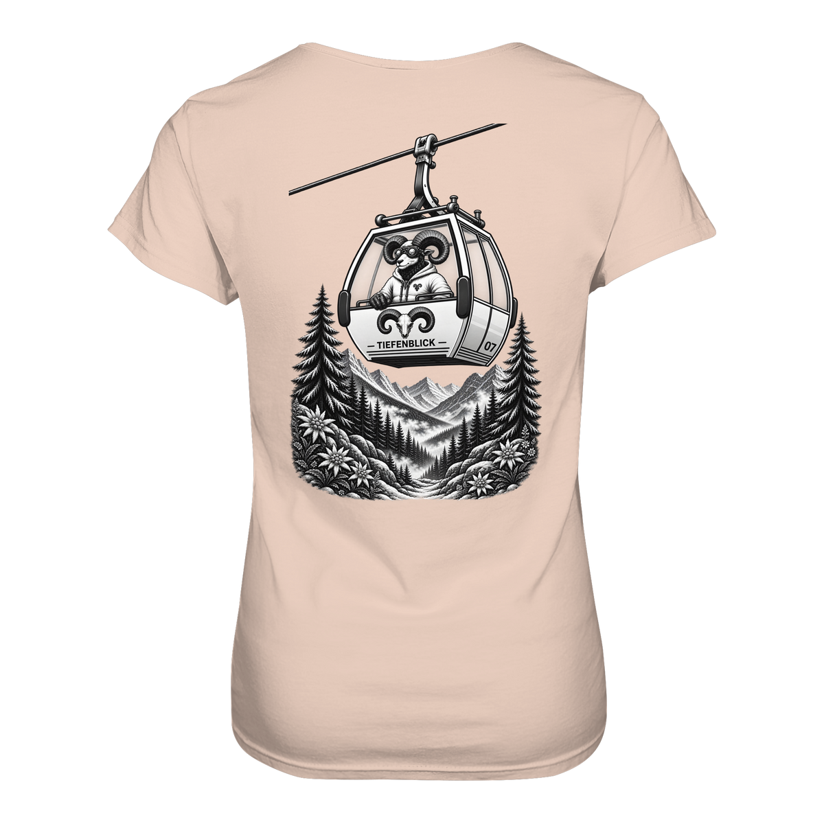 Tiefenblick Gondel Fun  - Ladies Organic Shirt