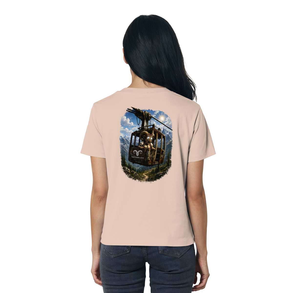 Tiefenblick Adrenalin Gondel Fun - Ladies Organic Shirt