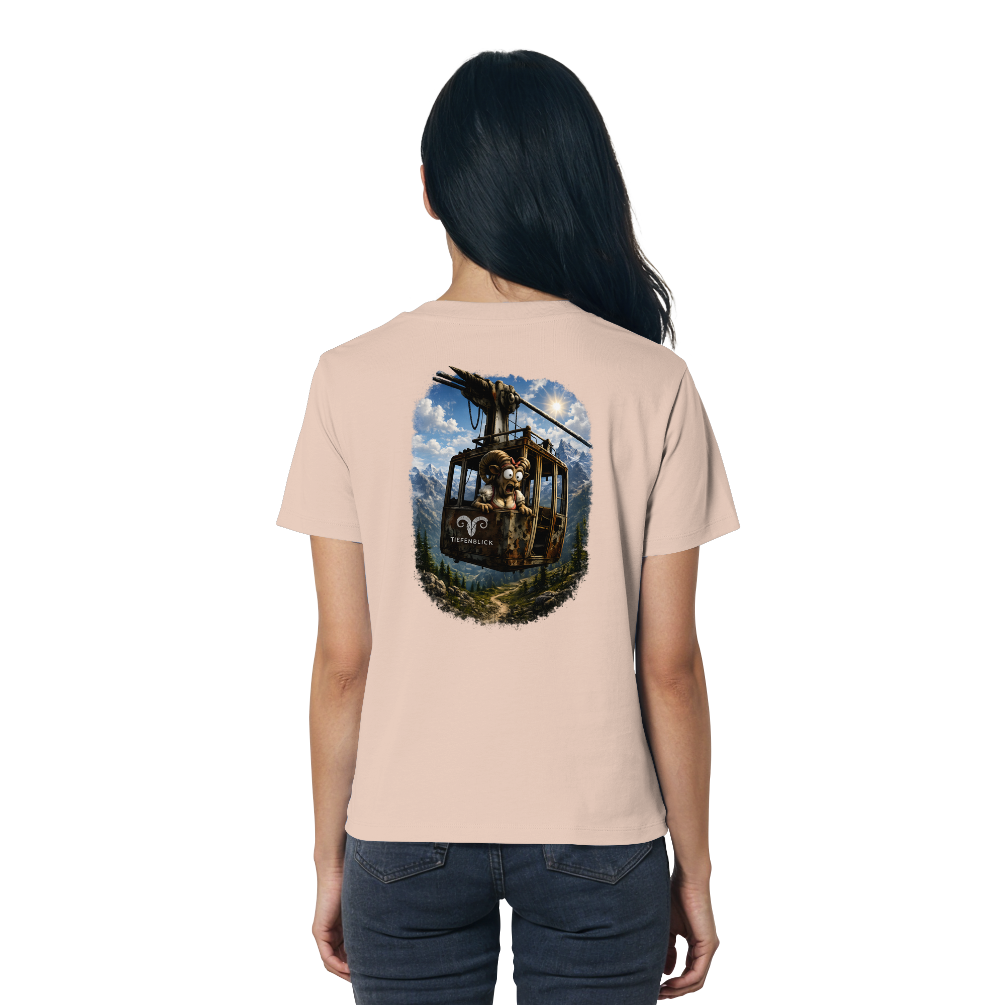 Tiefenblick Gondel Adrenalin Fun - Ladies Organic Shirt