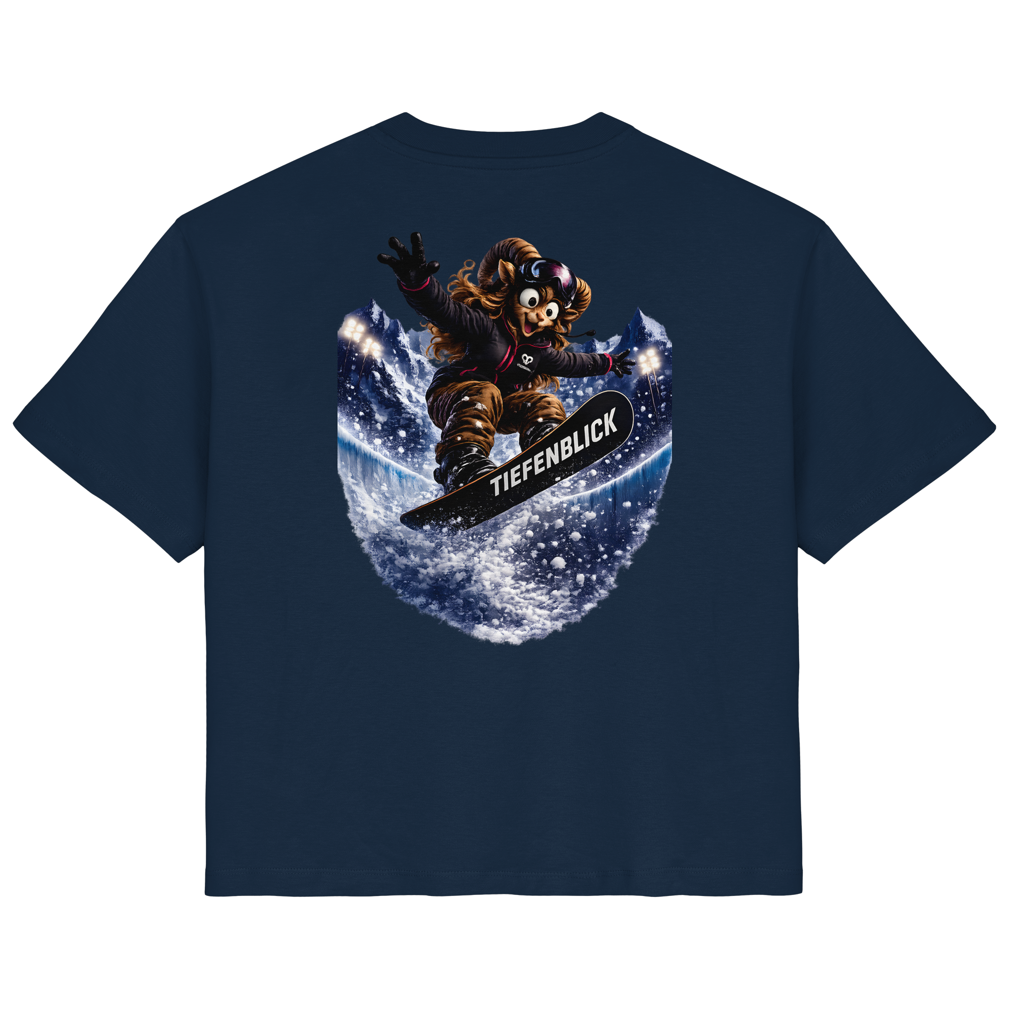Tiefenblick Snowboarden Halfpipe - Ladies Organic Shirt