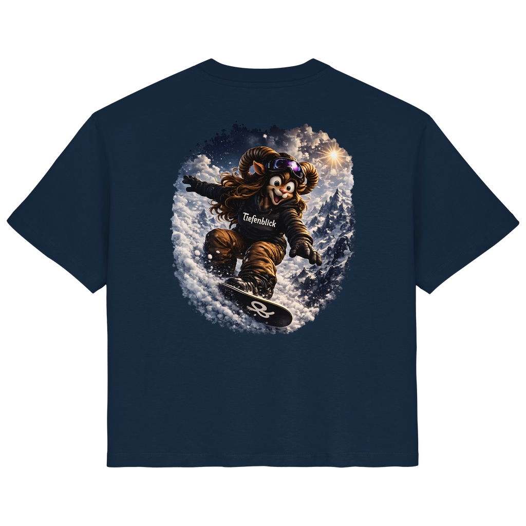 Tiefenblick Snowboarden  - Ladies Organic Shirt
