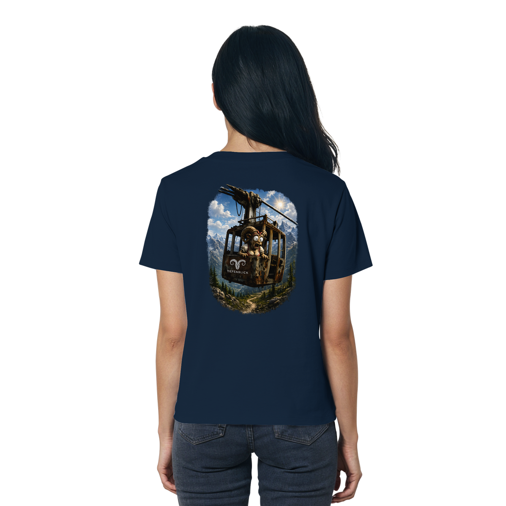 Tiefenblick Adrenalin Gondel Fun - Ladies Organic Shirt