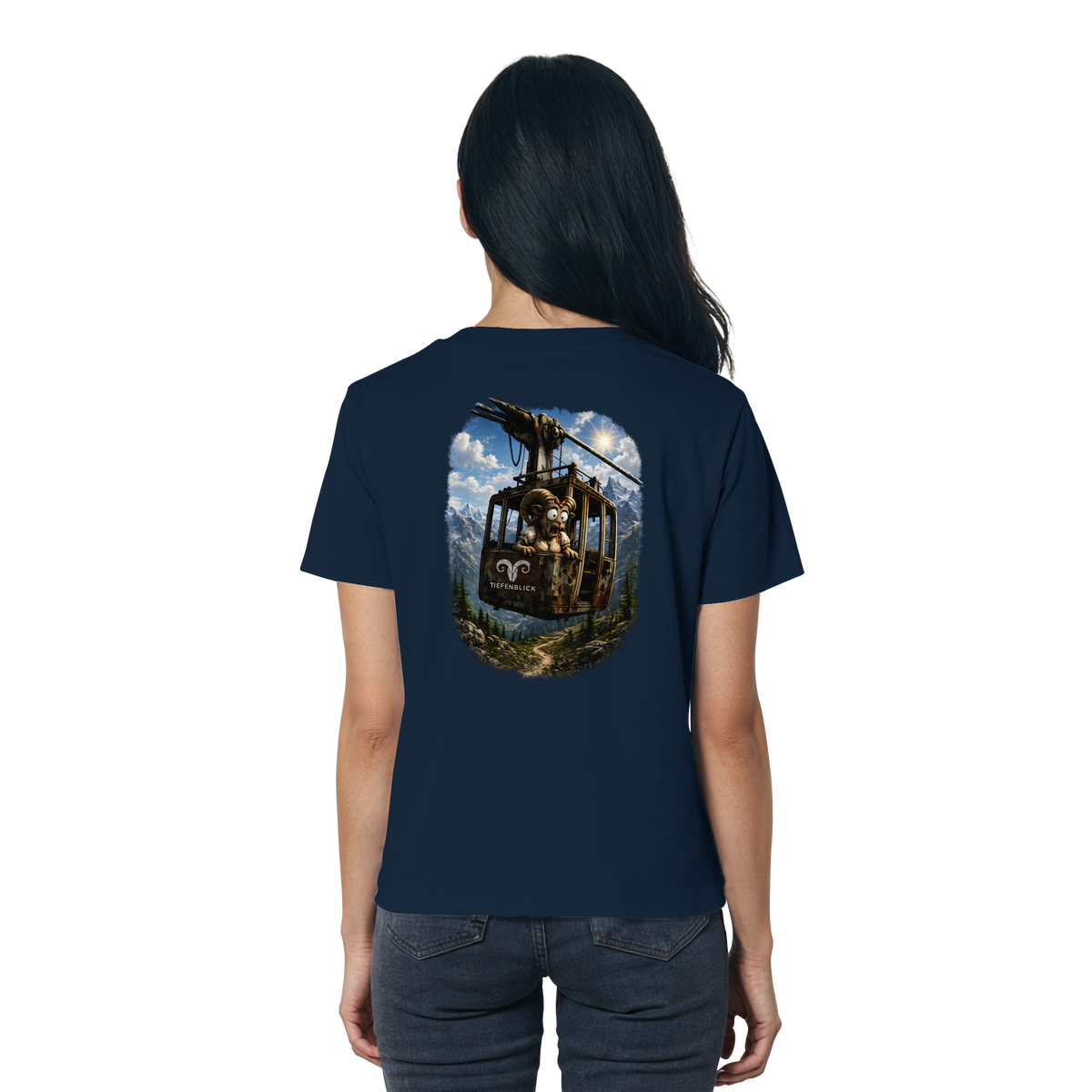 Tiefenblick Adrenalin Gondel Fun - Ladies Organic Shirt