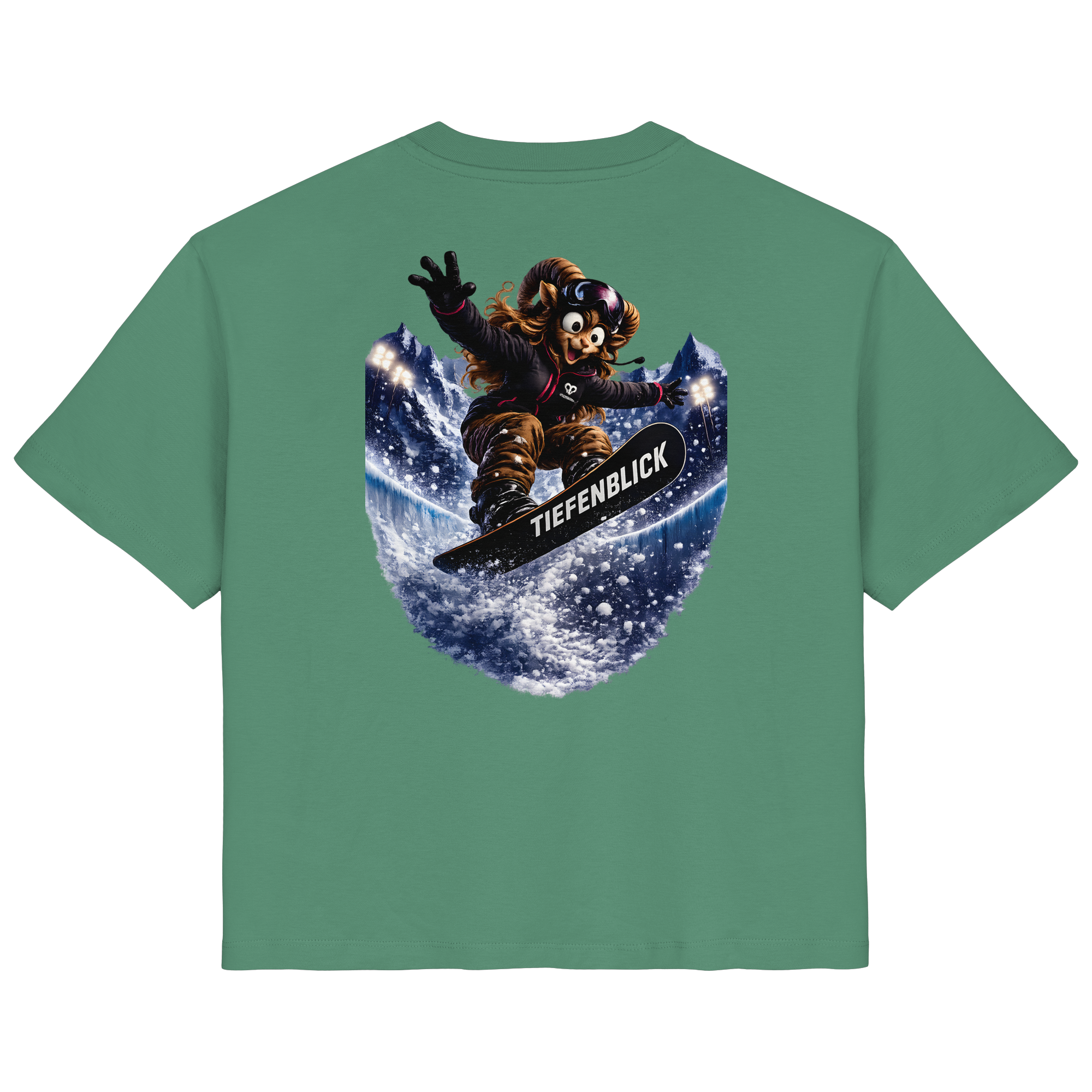 Tiefenblick Snowboarden Halfpipe - Ladies Organic Shirt