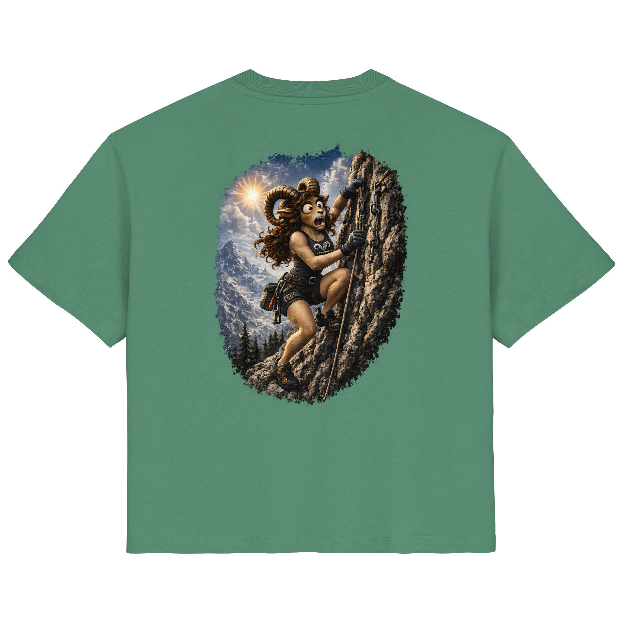 Tiefenblick Klettern - Ladies Organic Shirt