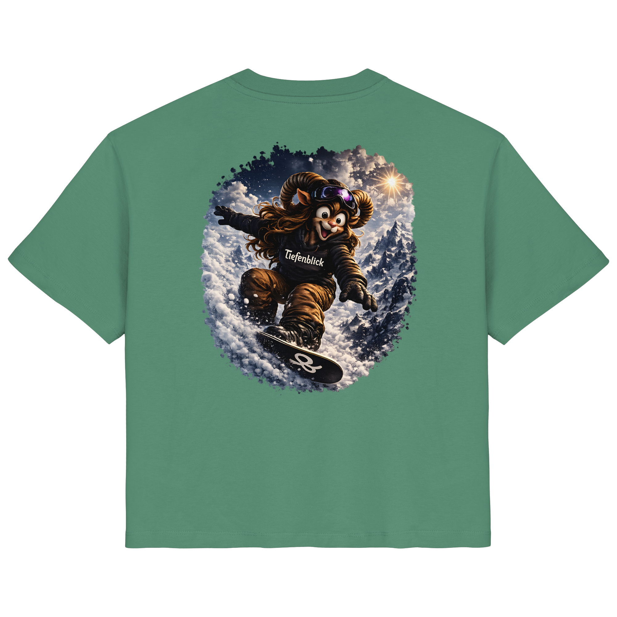Tiefenblick Snowboarden  - Ladies Organic Shirt