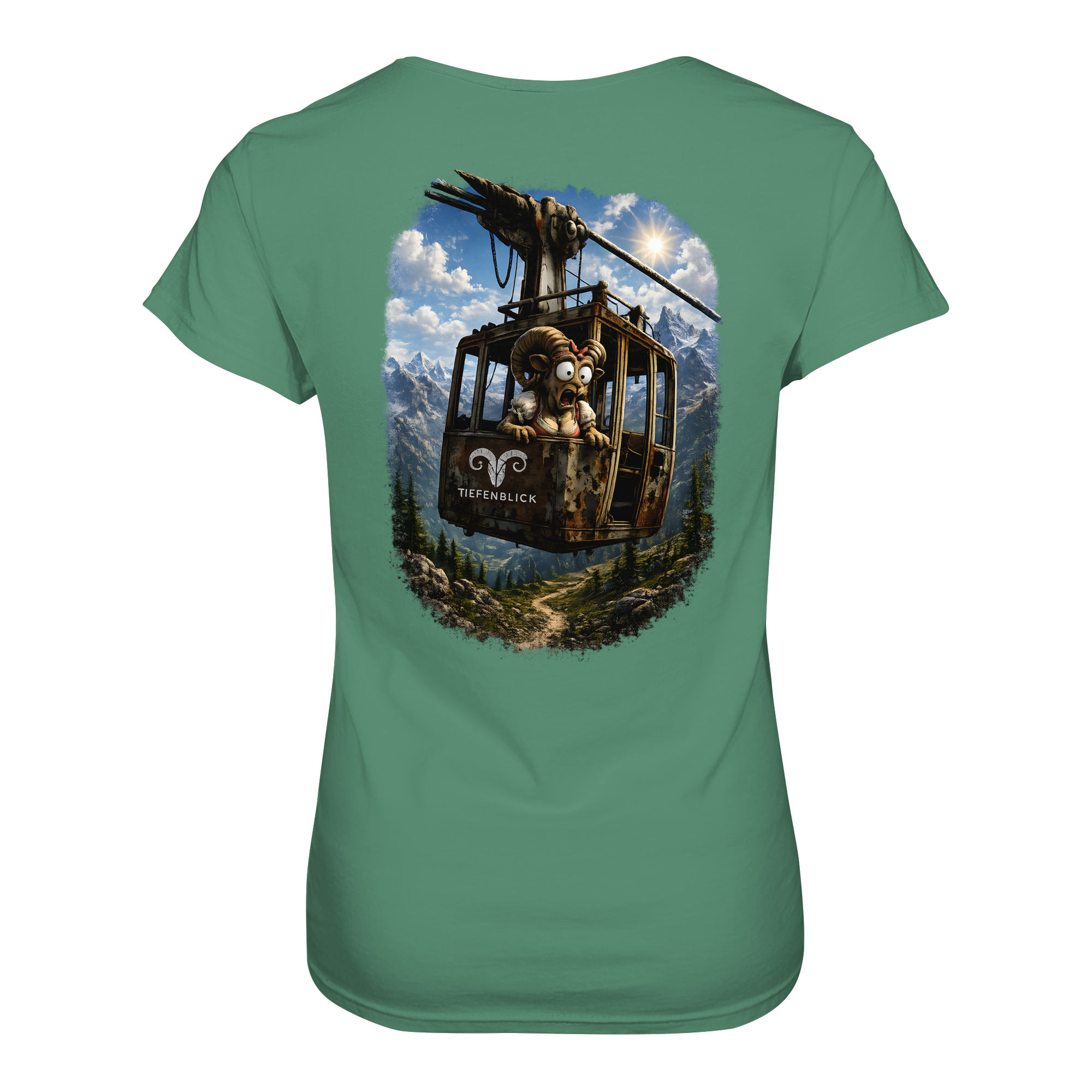 Tiefenblick Gondel Adrenalin Fun - Ladies Organic Shirt