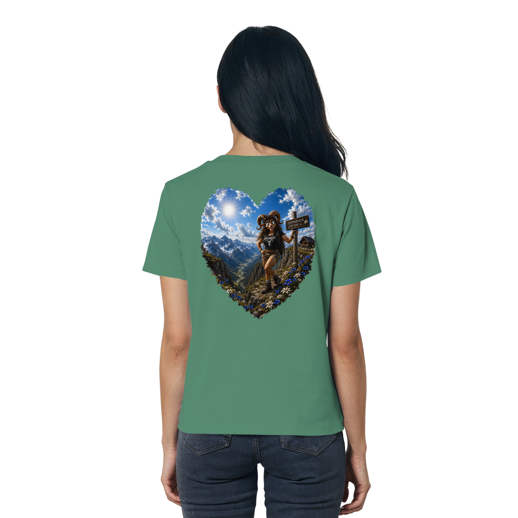 Tiefenblick Wandern Herz - Ladies Organic Shirt