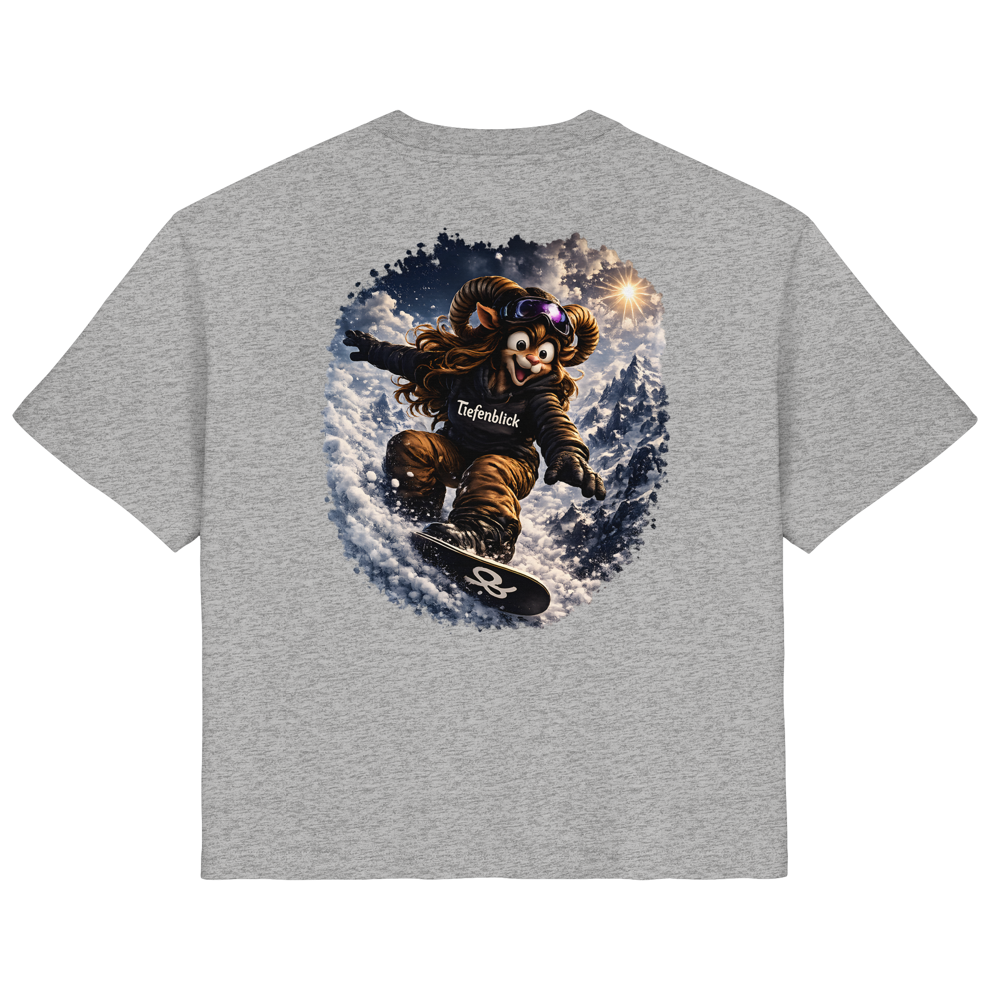 Tiefenblick Snowboarden  - Ladies Organic Shirt