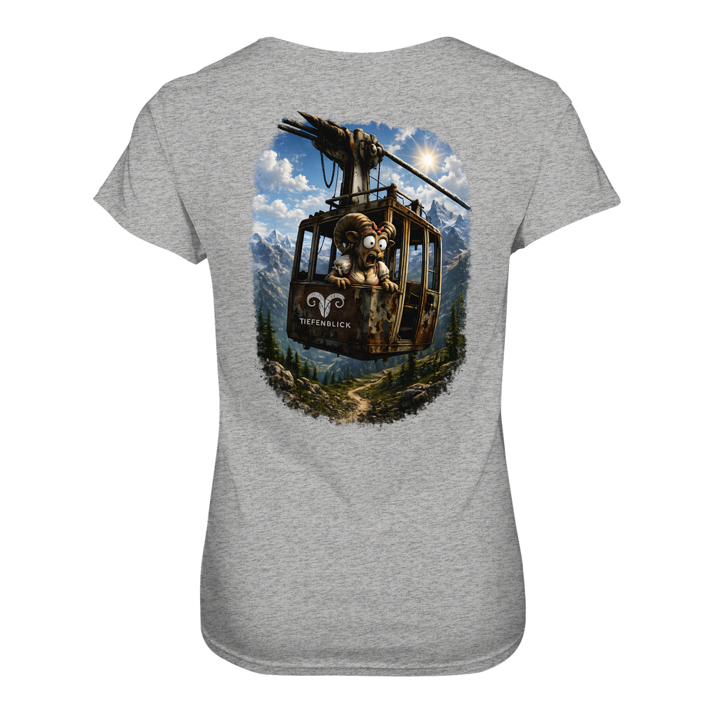 Tiefenblick Adrenalin Gondel Fun - Ladies Organic Shirt