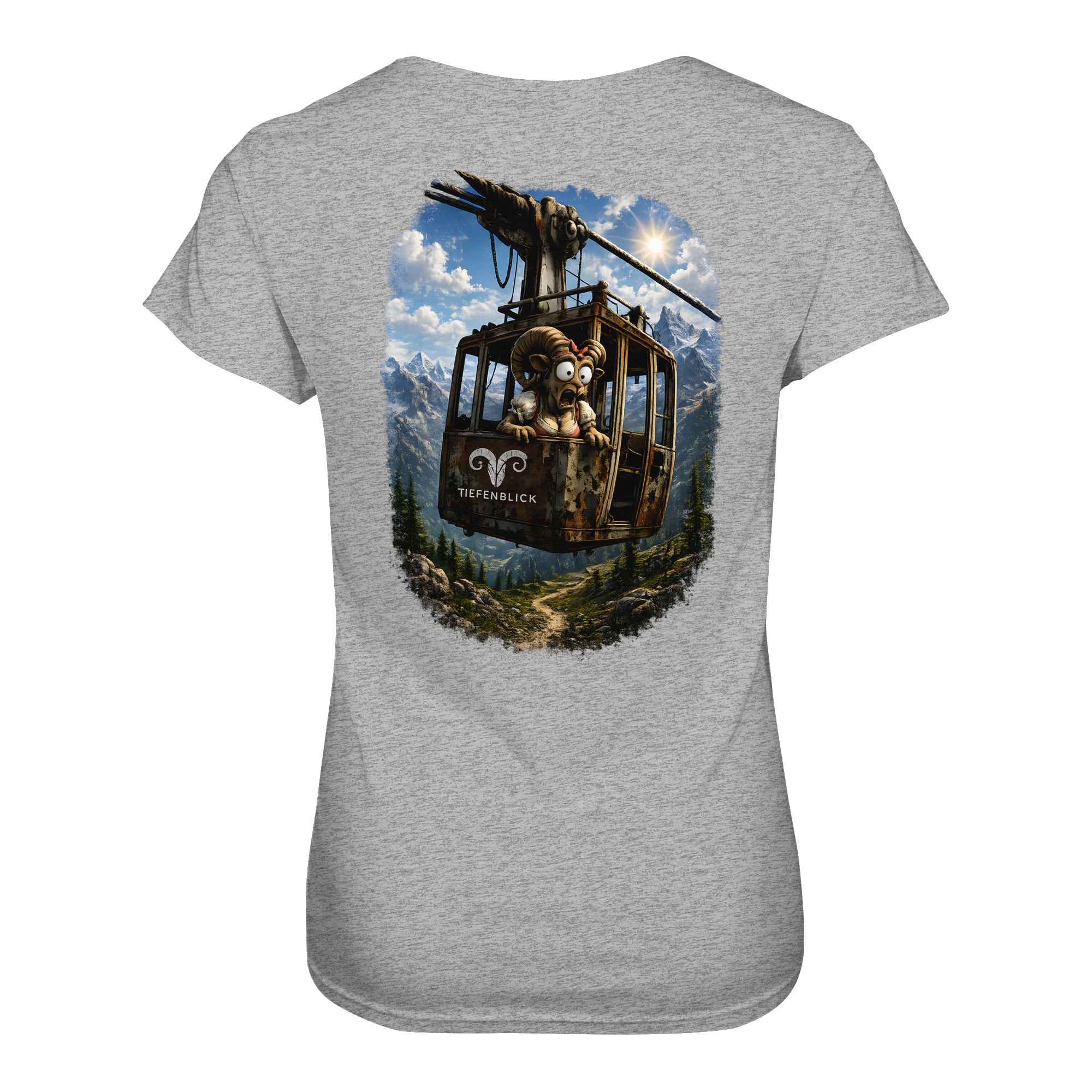 Tiefenblick Gondel Adrenalin Fun - Ladies Organic Shirt