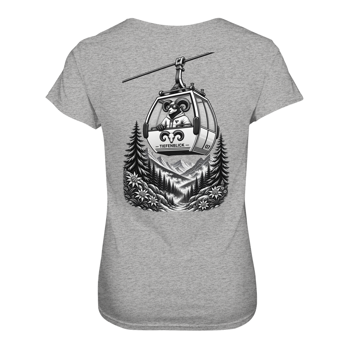 Tiefenblick Gondel Fun  - Ladies Organic Shirt