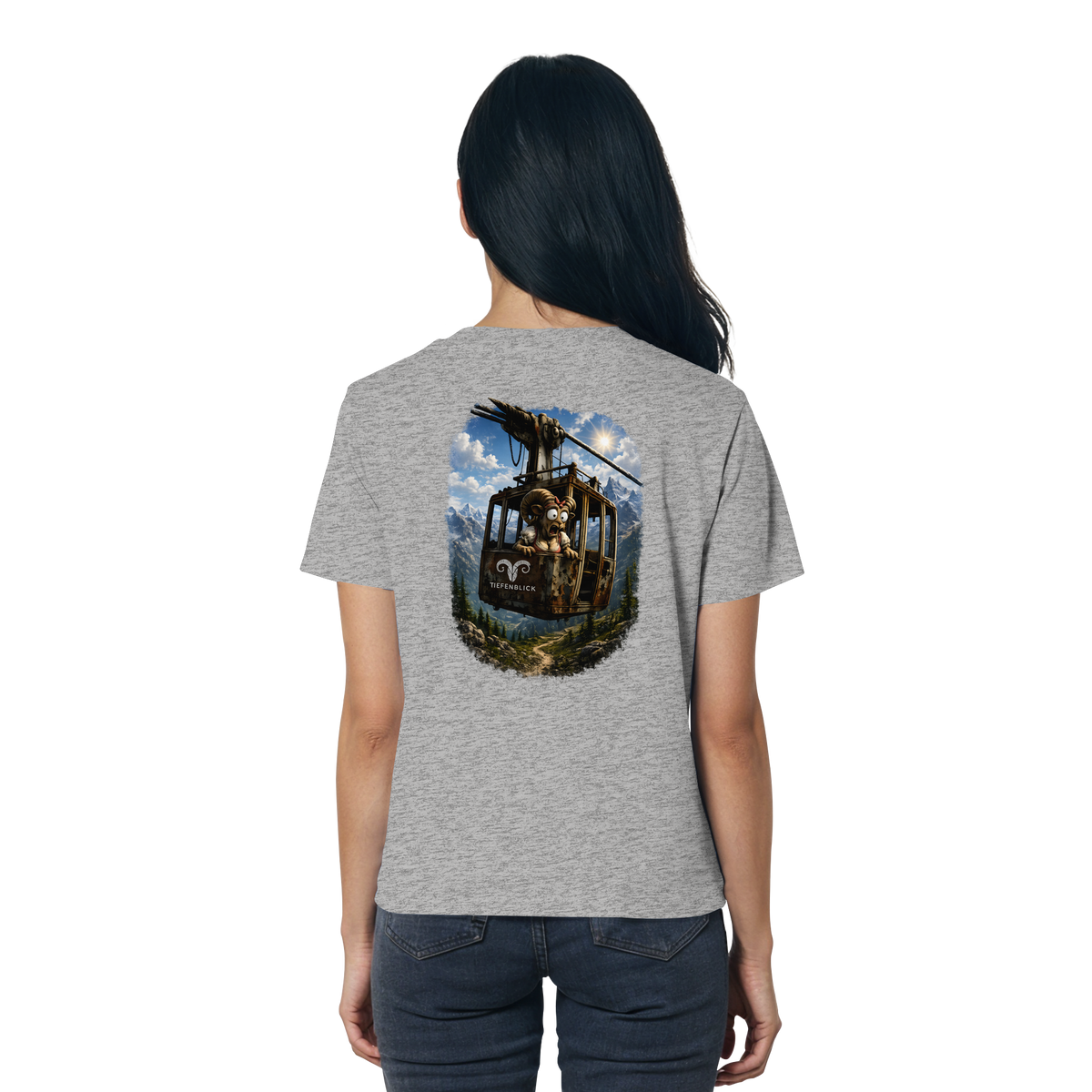 Tiefenblick Adrenalin Gondel Fun - Ladies Organic Shirt
