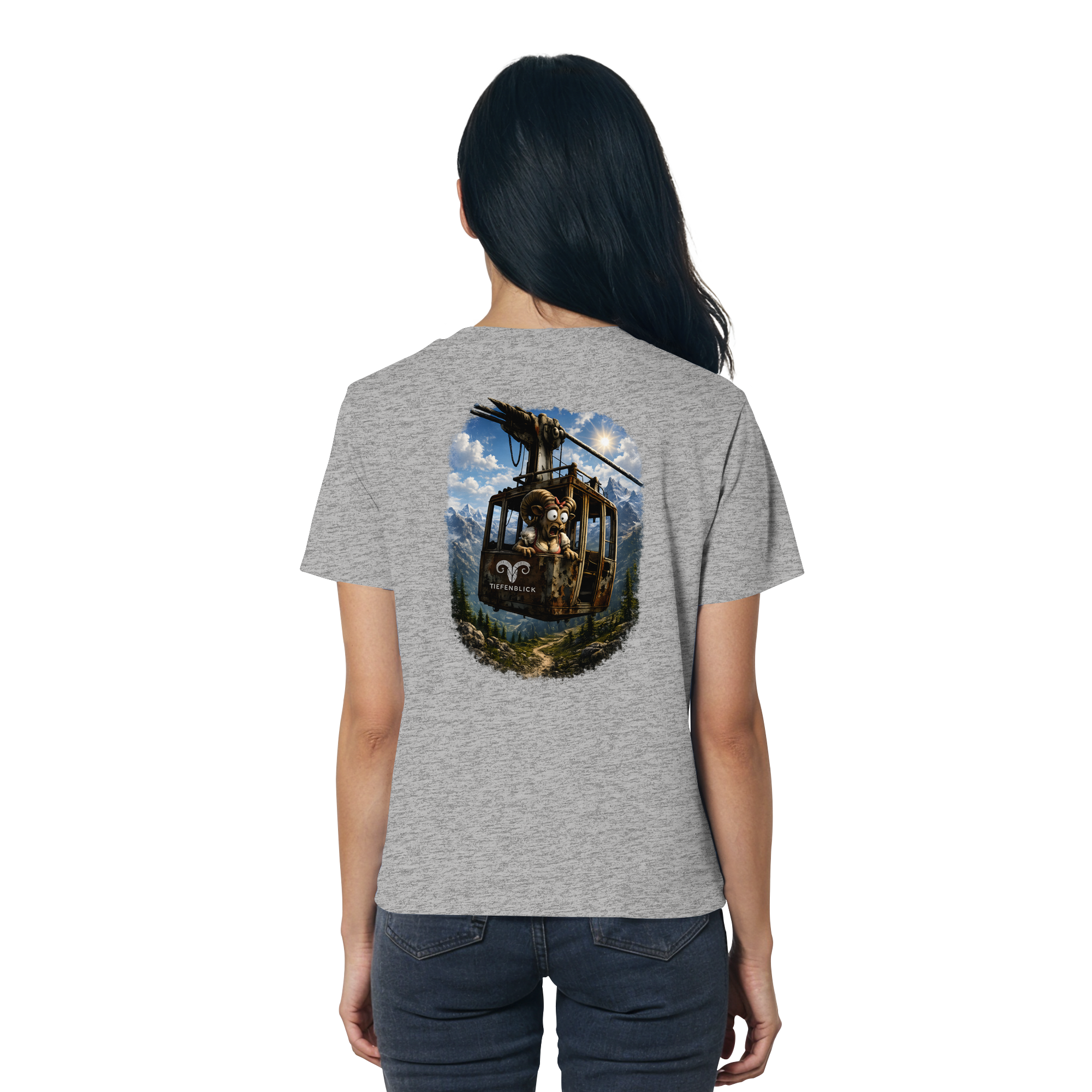 Tiefenblick Gondel Adrenalin Fun - Ladies Organic Shirt