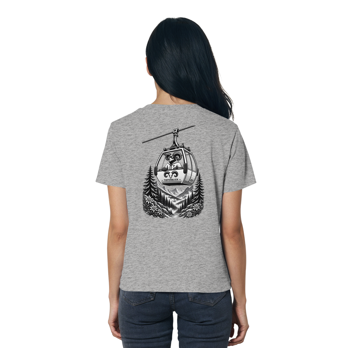 Tiefenblick Gondel Fun  - Ladies Organic Shirt
