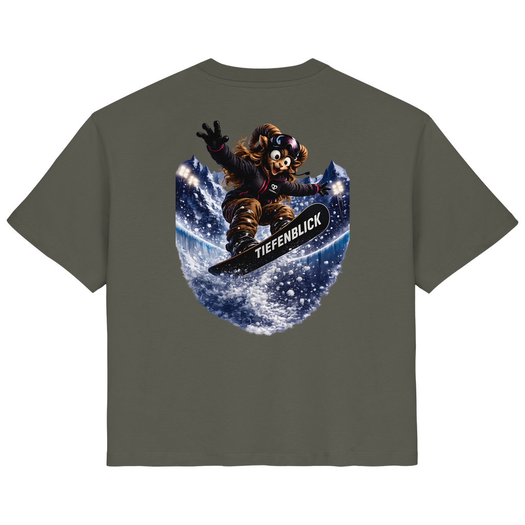 Tiefenblick Snowboarden Halfpipe - Ladies Organic Shirt